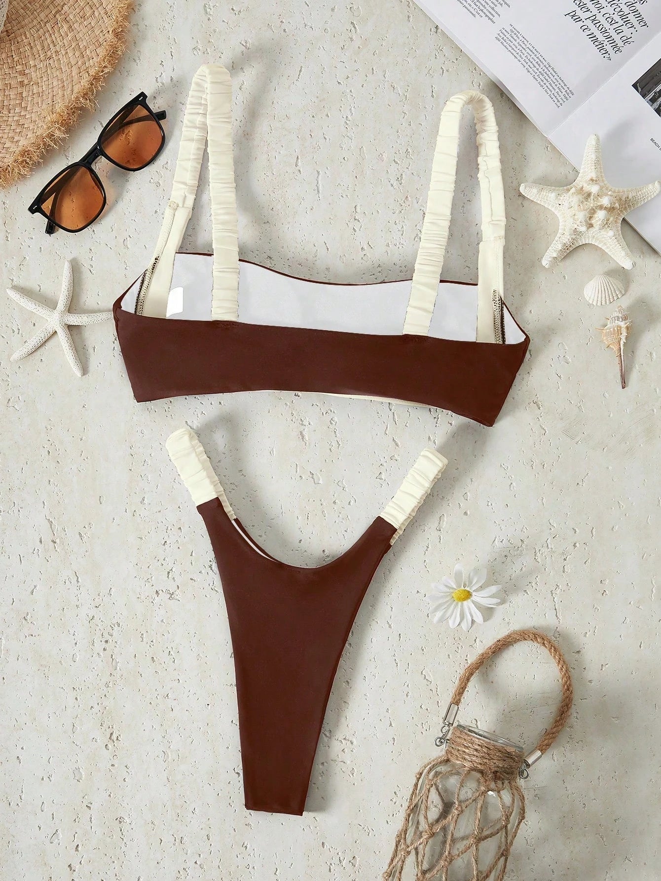 Bikinx Color Block & Simple Women's Bikini Set Summer Beach