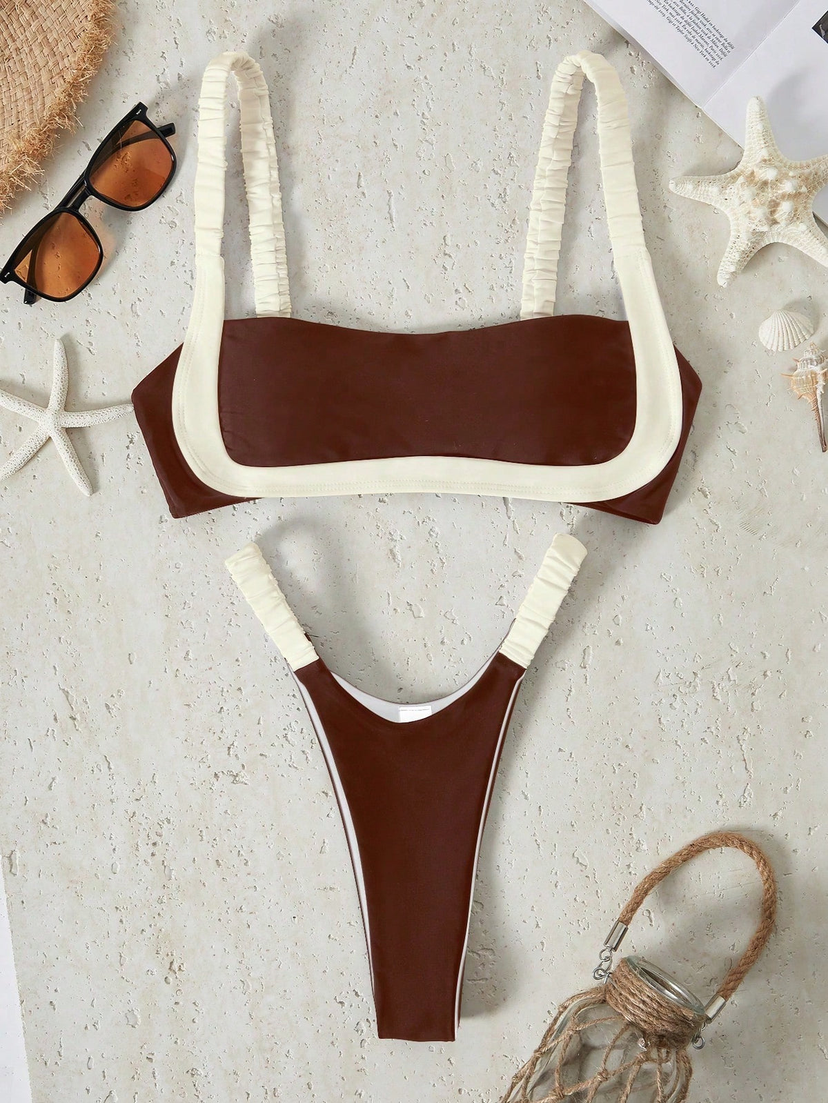 Bikinx Color Block & Simple Women's Bikini Set Summer Beach - image 14