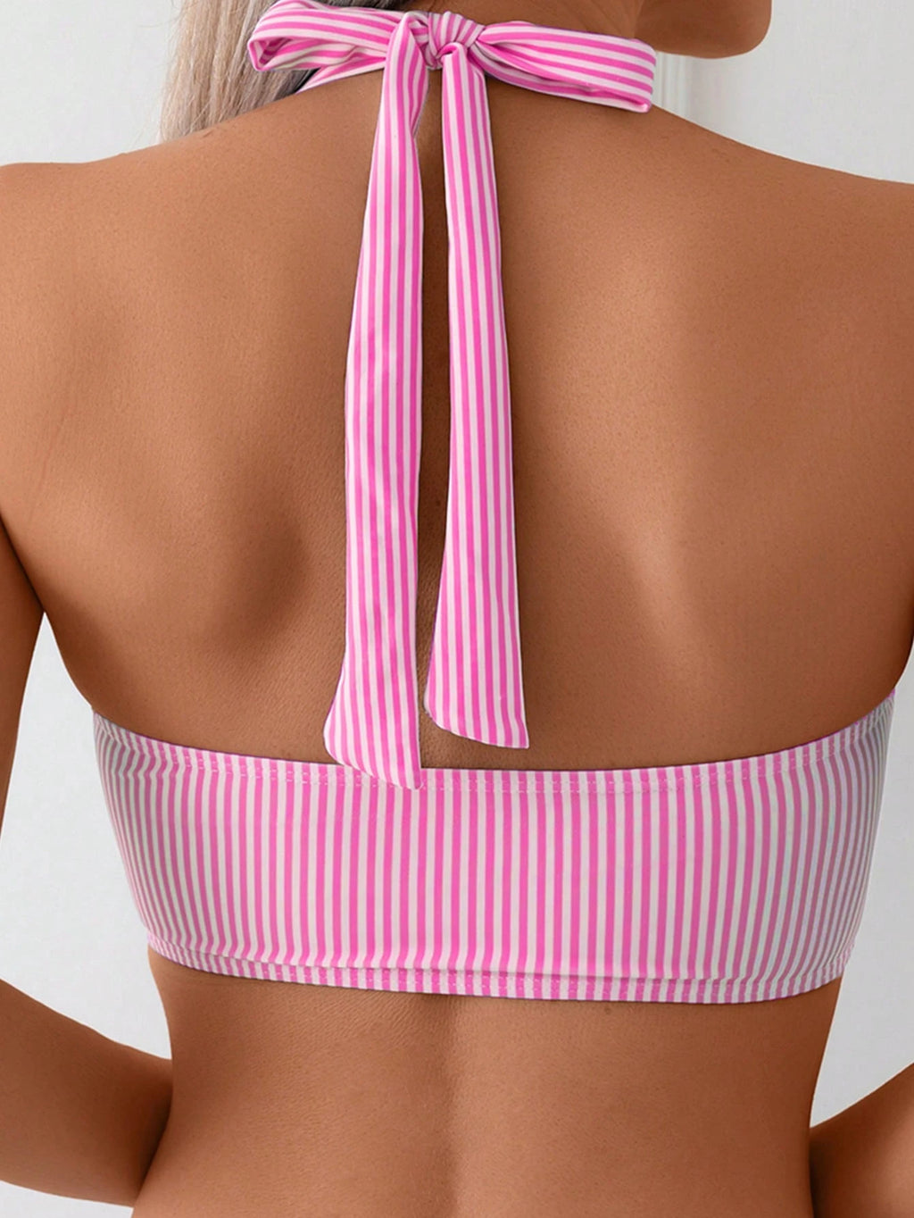 Swim Mod Springbreak Women Summer Beach Stripe Random Print