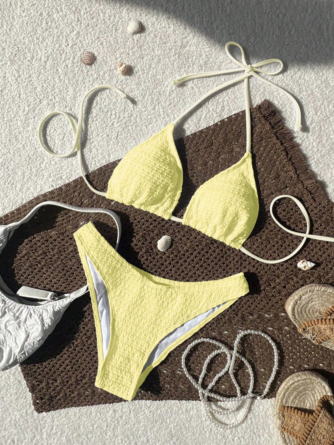Swim Mod 2026 Spring/Summer Women's Spaghetti Strap Halter Unique