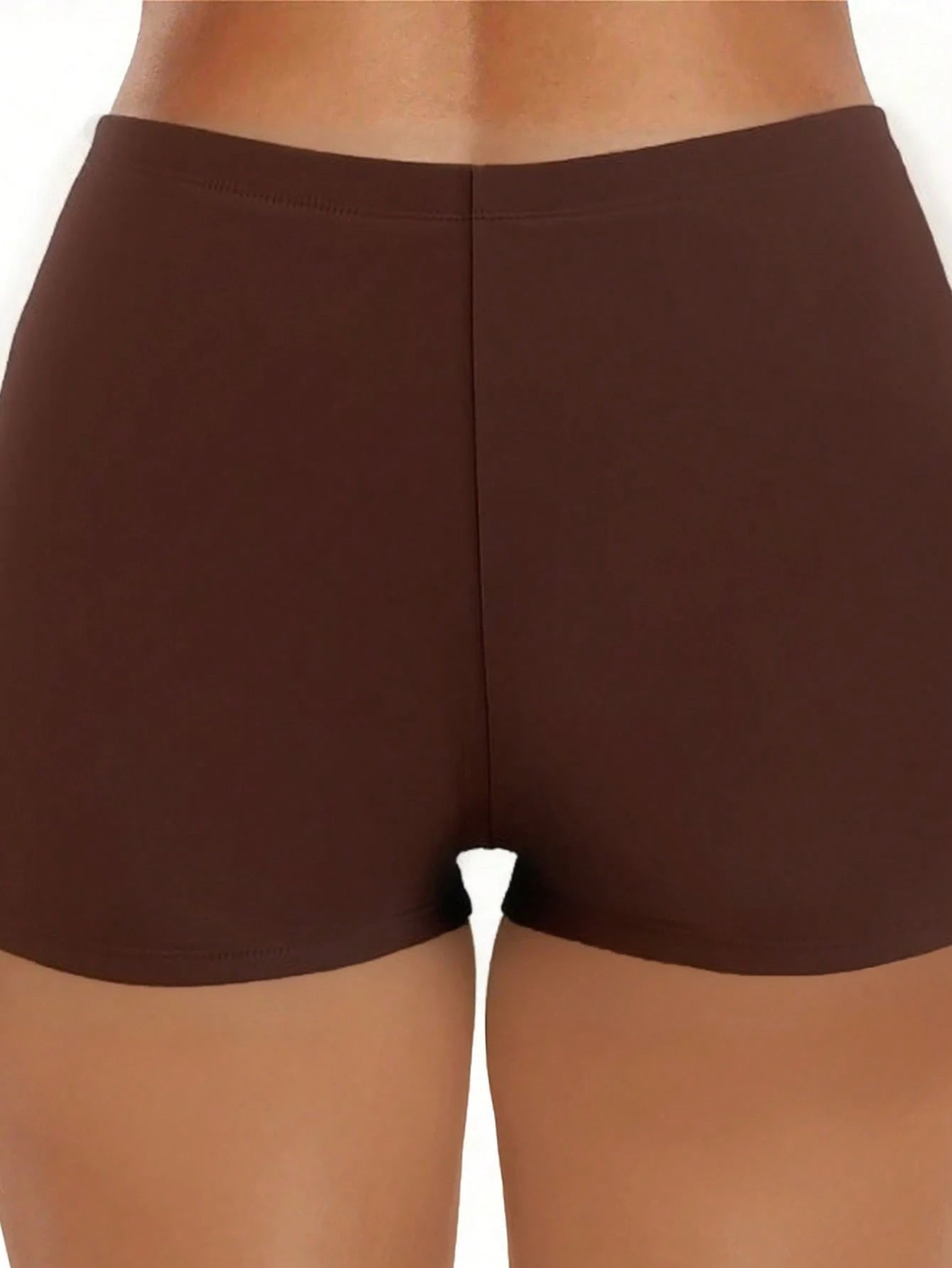 High Waist Retro Distressed Elastic Tight Sports Casual Shorts Vacation Beach Summer - image 9