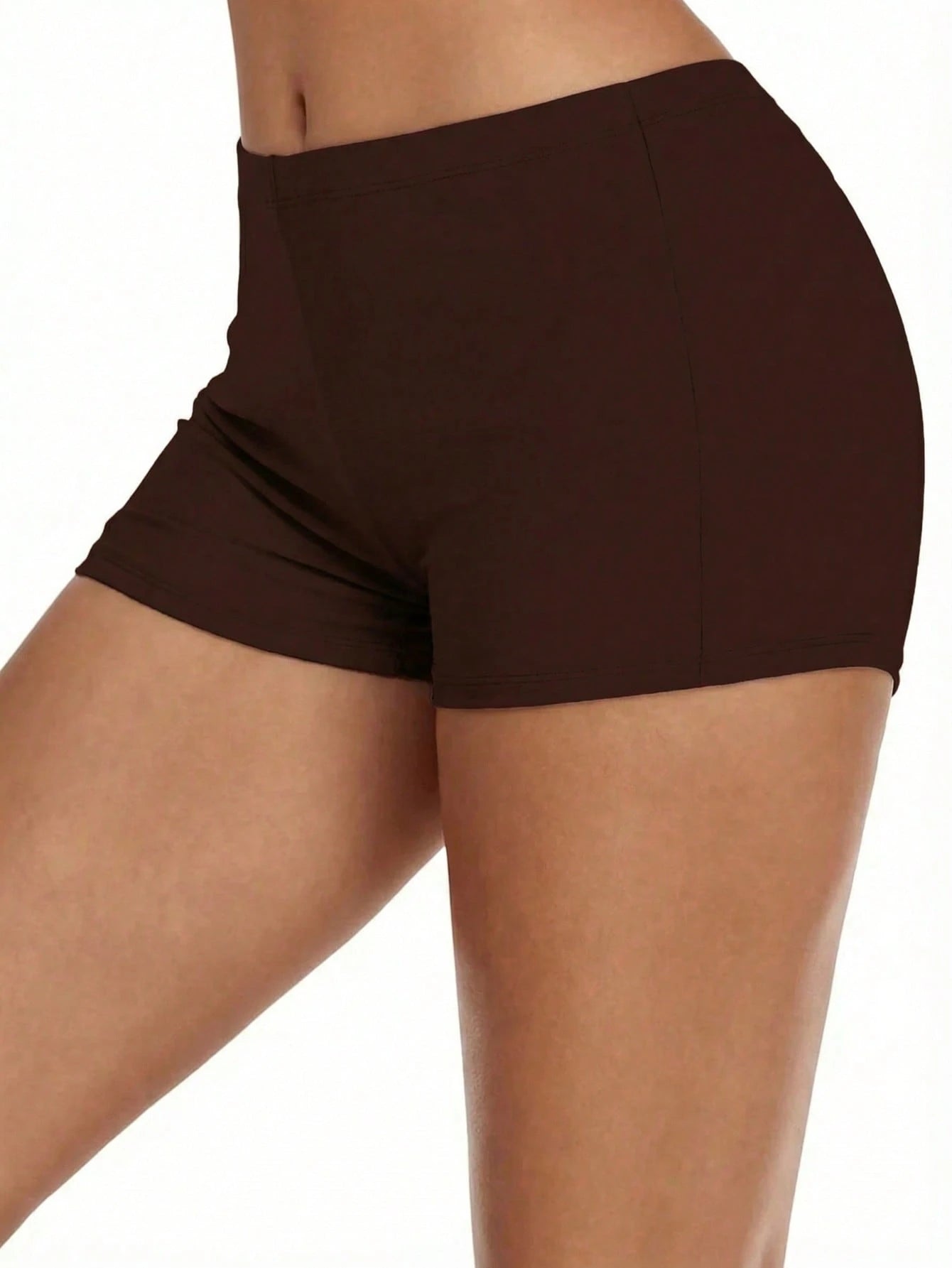 High Waist Retro Distressed Elastic Tight Sports Casual Shorts Vacation Beach Summer - image 7