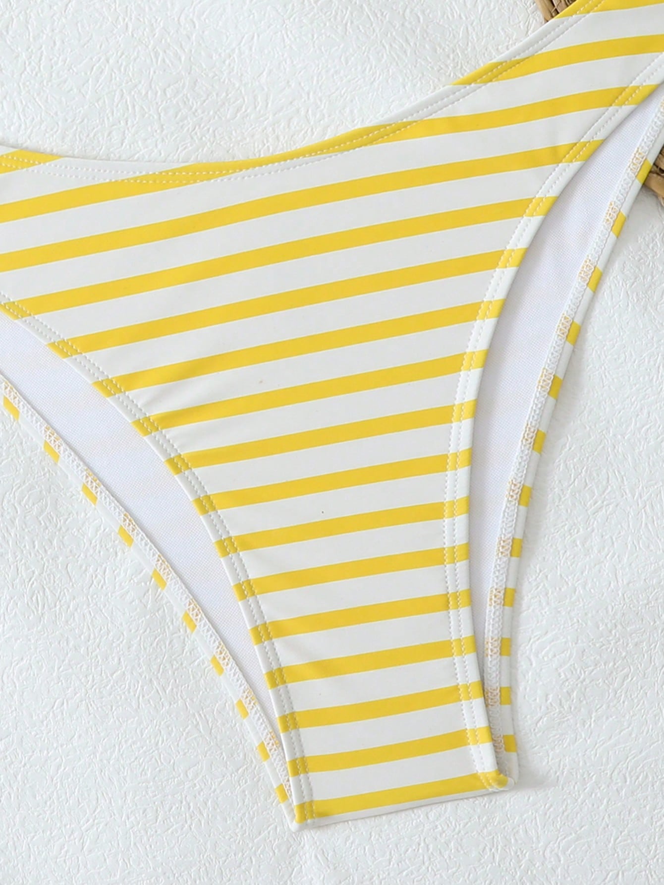Swim Mod Women's 2-Piece Bikini Swimsuit,Blue And White Striped