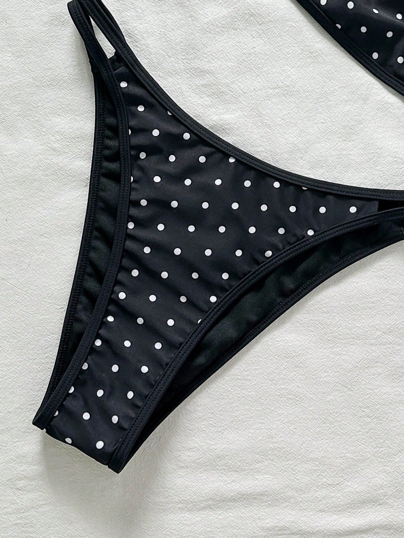 Swim Basics Women's Tropical Polka Dot Print 2-Piece Bikini Swimwear