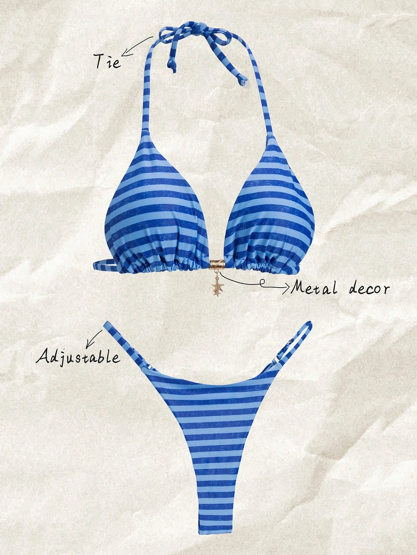 Elavelle Springbreak Women Beach Outfit, Random Print Spaghetti Strap