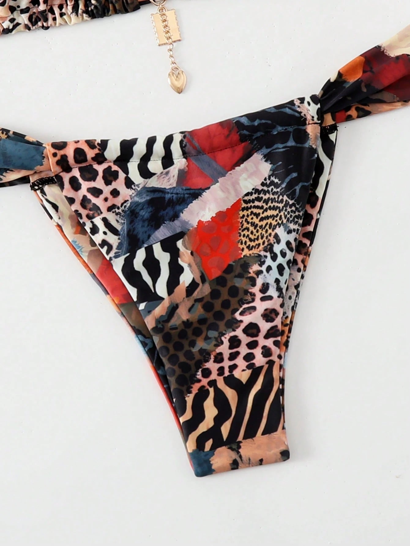 Elavelle Women's Summer Beach Leopard Print Sexy Bikini Set, Random