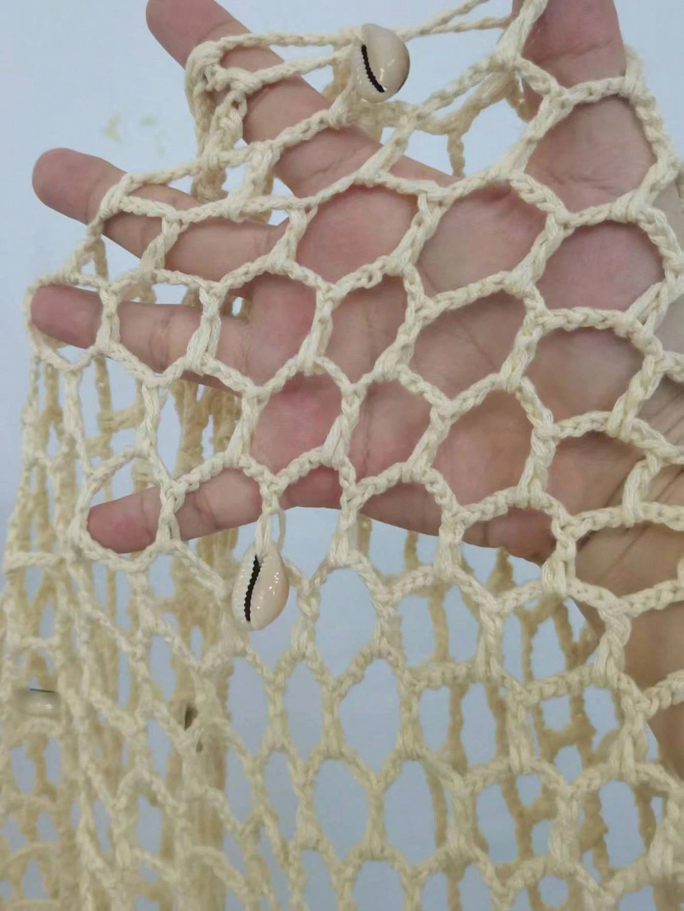 Swim Vcay Summer Beach Fishnet Knot Cover Up Skirt - image 9