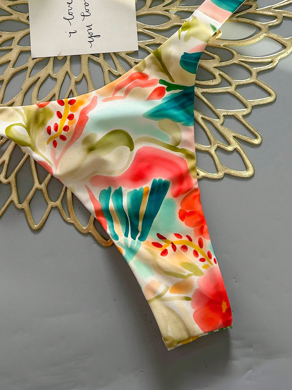 2pcs Casual Cute Elegant Sexy Bohemian Floral Tie-Up Braided Bikini