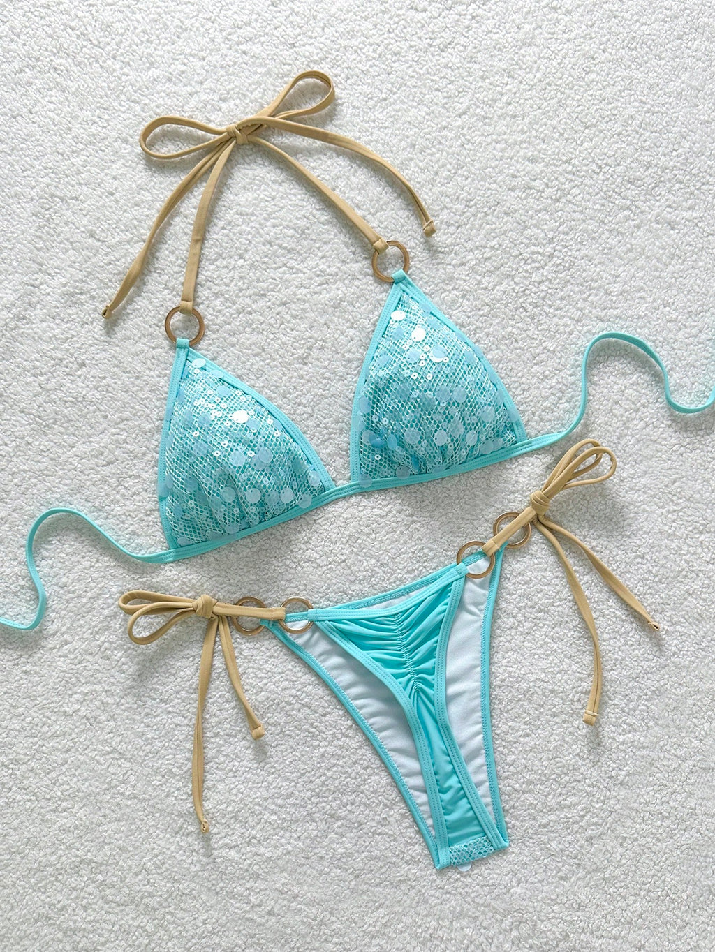 Soleia Beach Outfit For Women Summer Outfits Vacation Sequin Blue