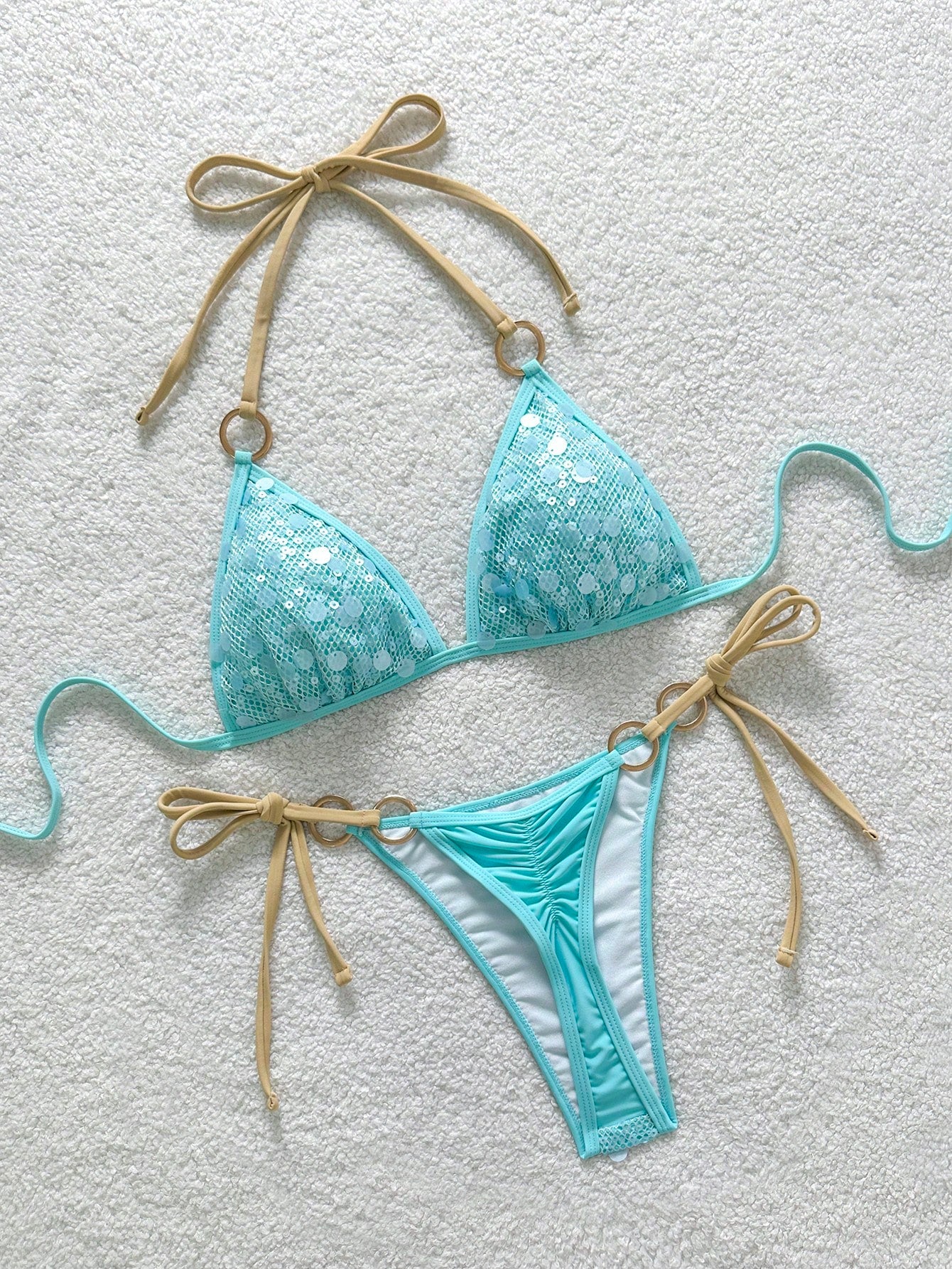 Soleia Beach Outfit For Women Summer Outfits Vacation Sequin Blue