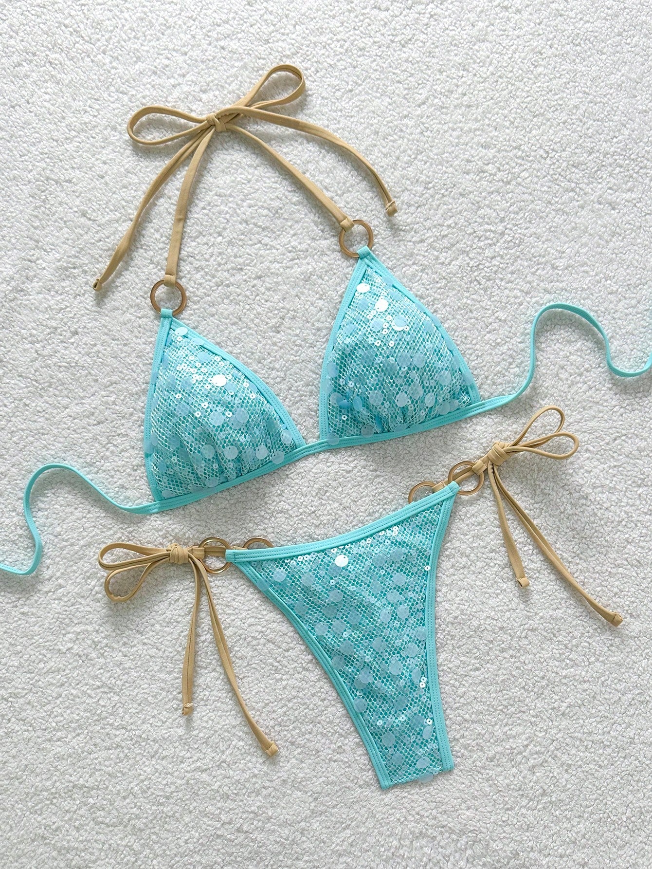 Soleia Beach Outfit For Women Summer Outfits Vacation Sequin Blue