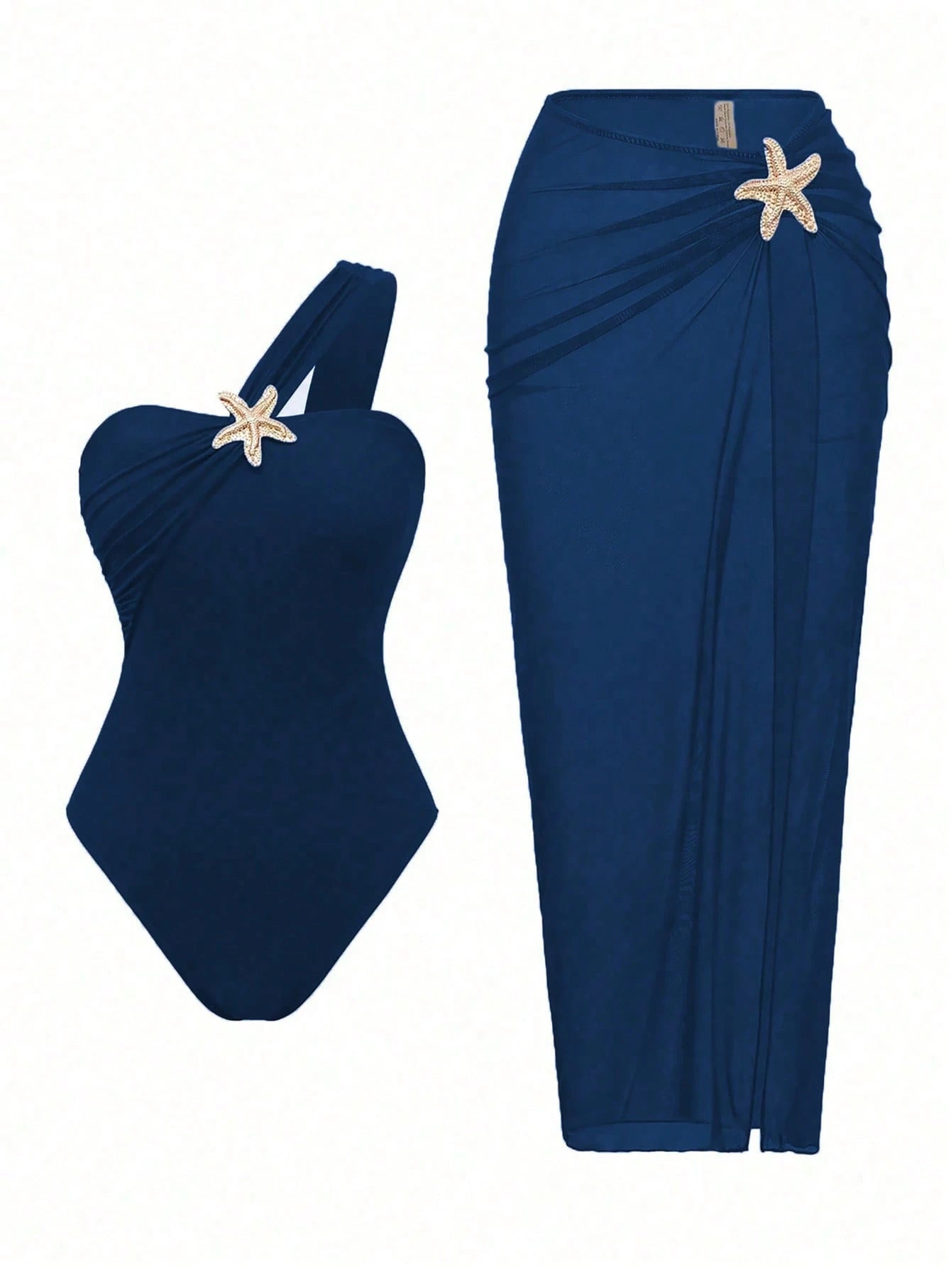 Stylish High-End Beach Holiday Summer Sexy Black One-Piece Star