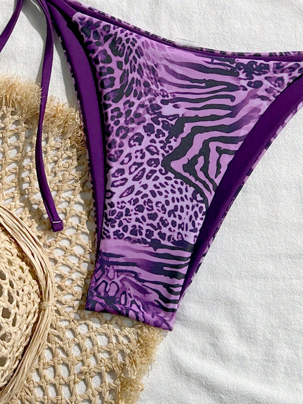 Sultry Sol 2025 Sexy Vintage Leopard Print Pattern Bikini 2 Pieces