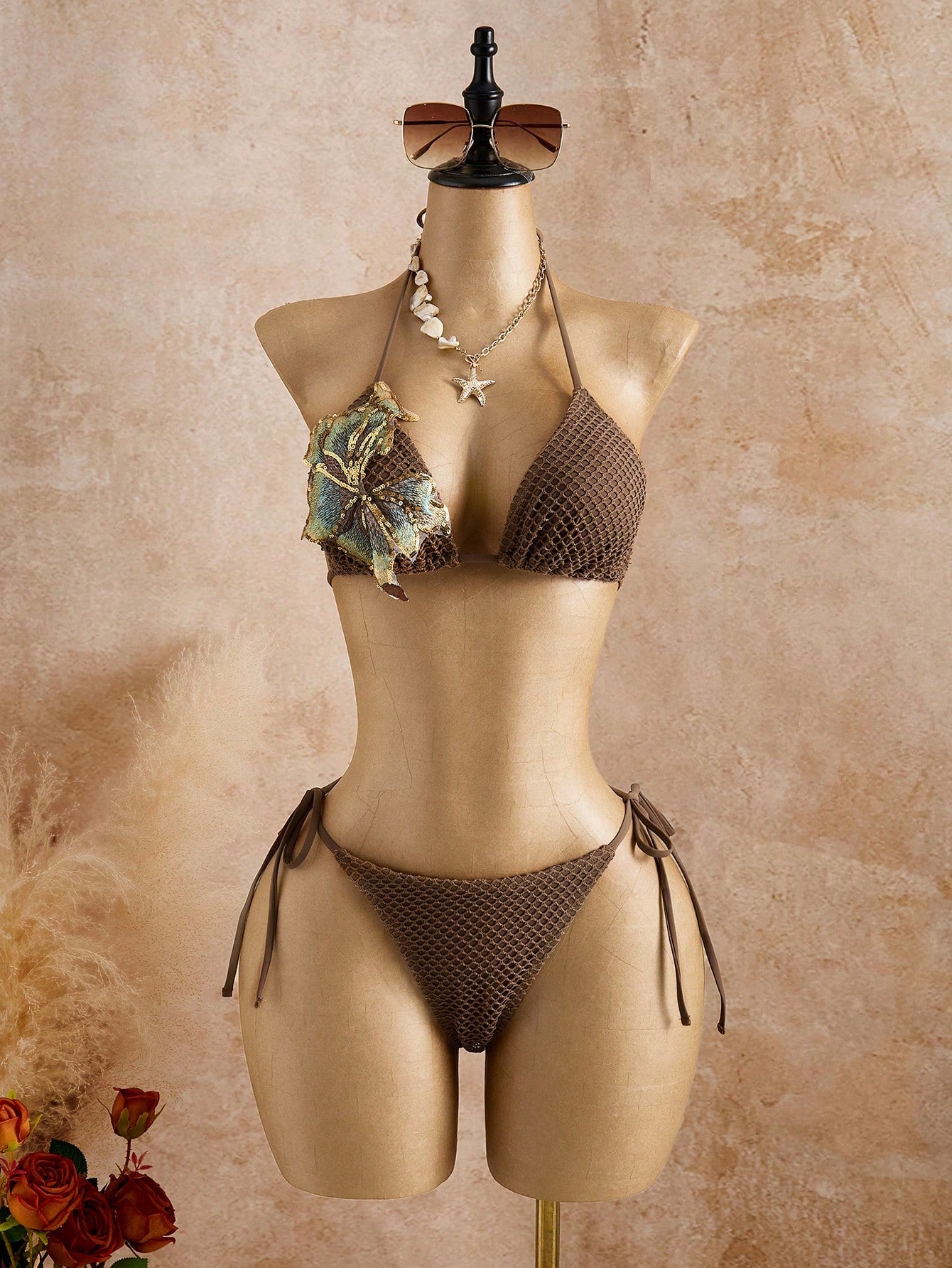 Bellisia New Spring/Summer 3 PiecesBikini Set With Floral Print,