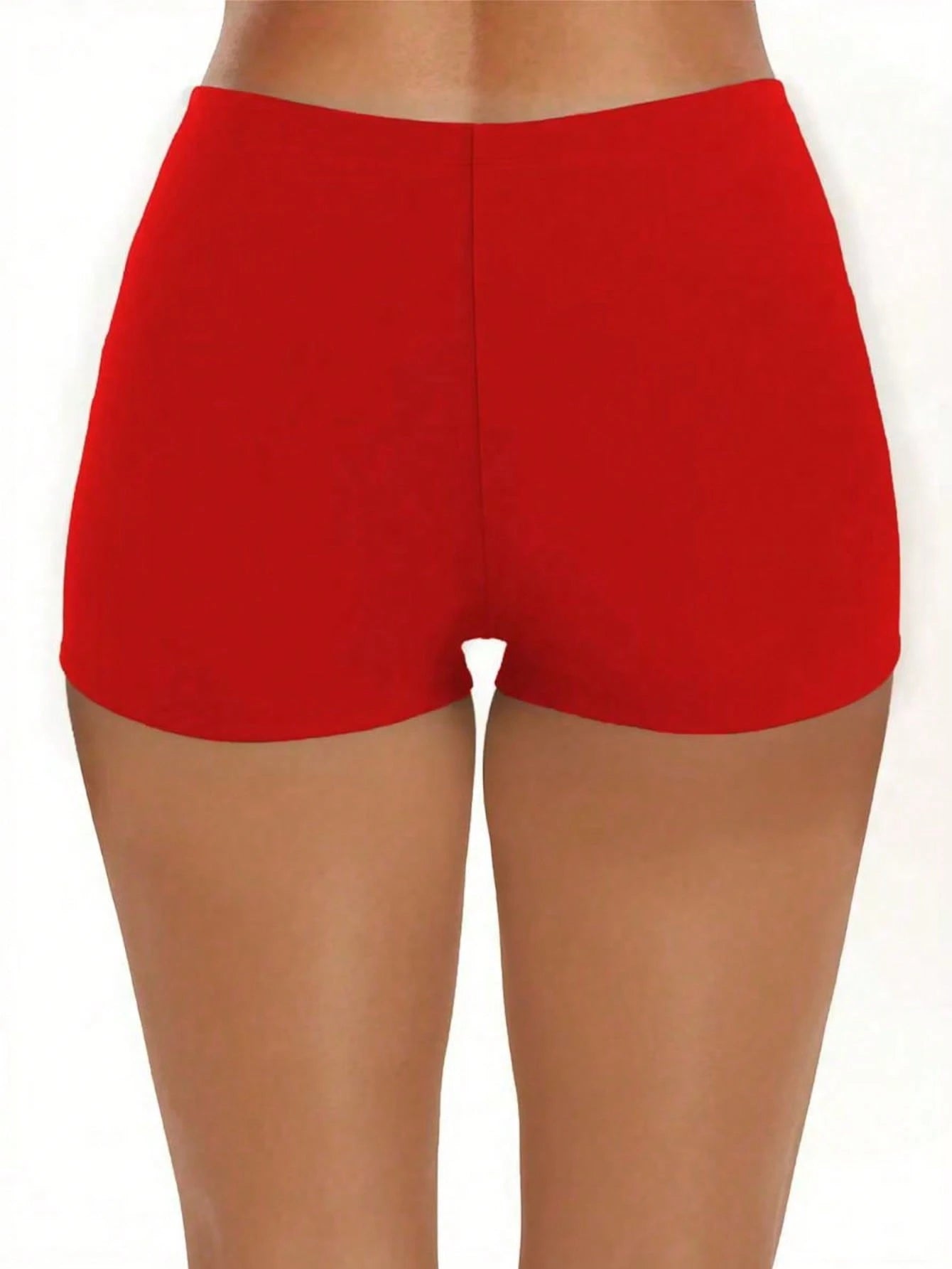 High Waist Retro Distressed Elastic Tight Sports Casual Shorts Vacation Beach Summer - image 13