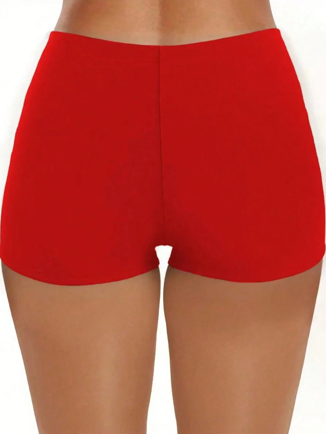 High Waist Retro Distressed Elastic Tight Sports Casual Shorts Vacation Beach Summer - image 14