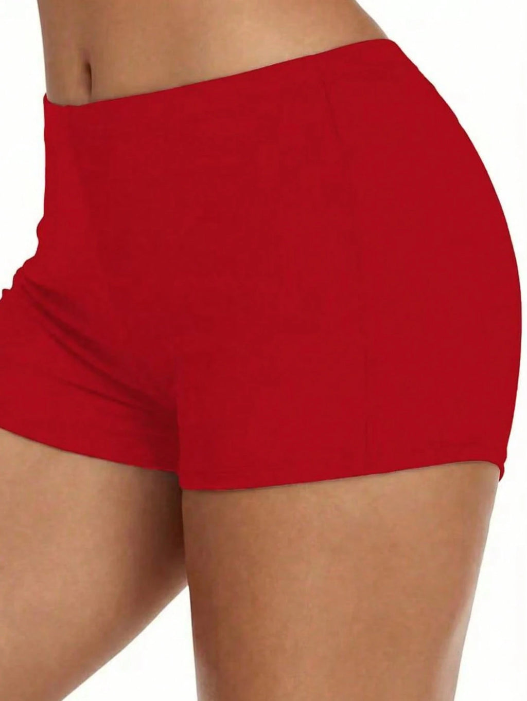 High Waist Retro Distressed Elastic Tight Sports Casual Shorts Vacation Beach Summer - image 15