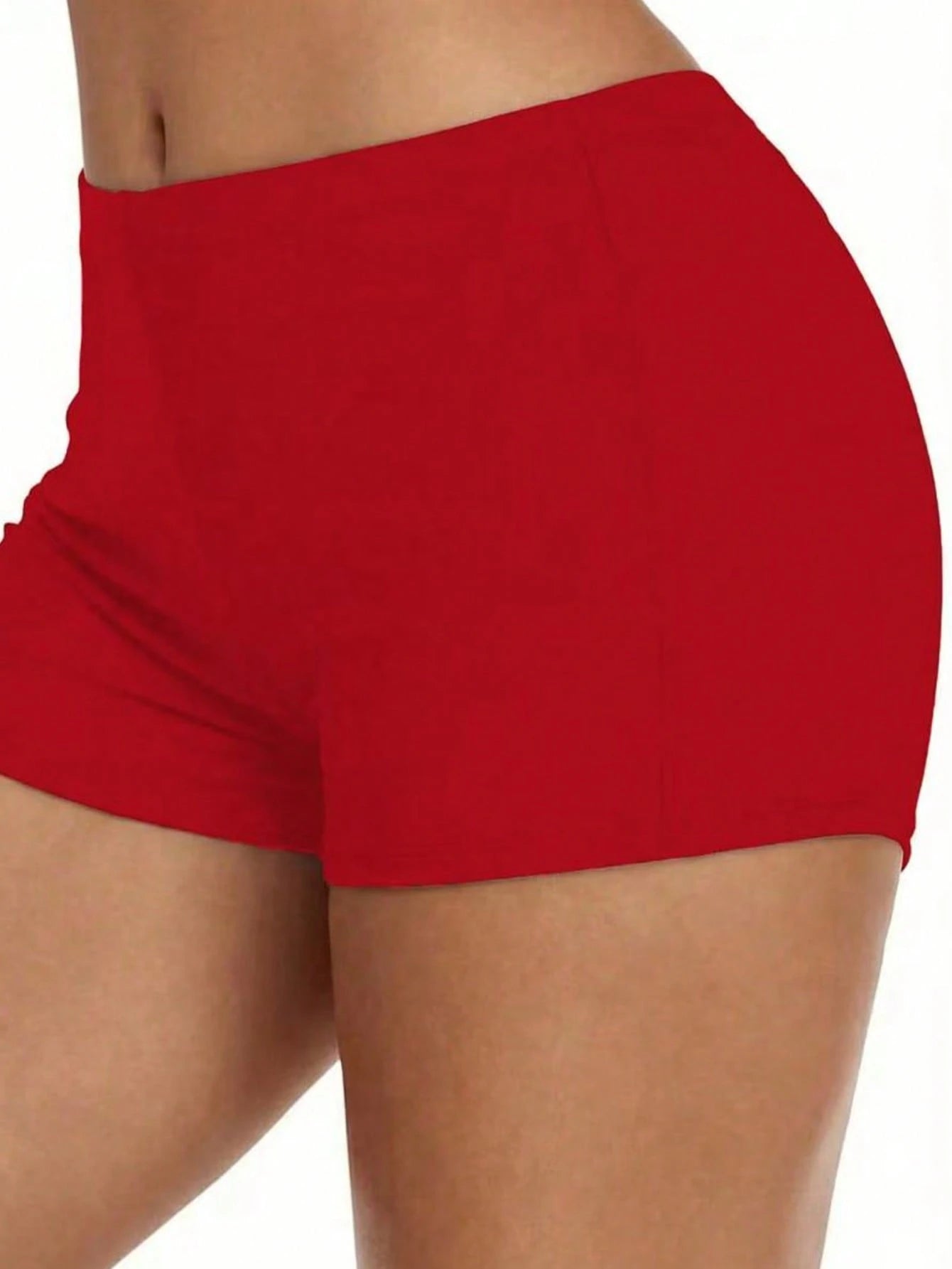 High Waist Retro Distressed Elastic Tight Sports Casual Shorts Vacation Beach Summer - image 15