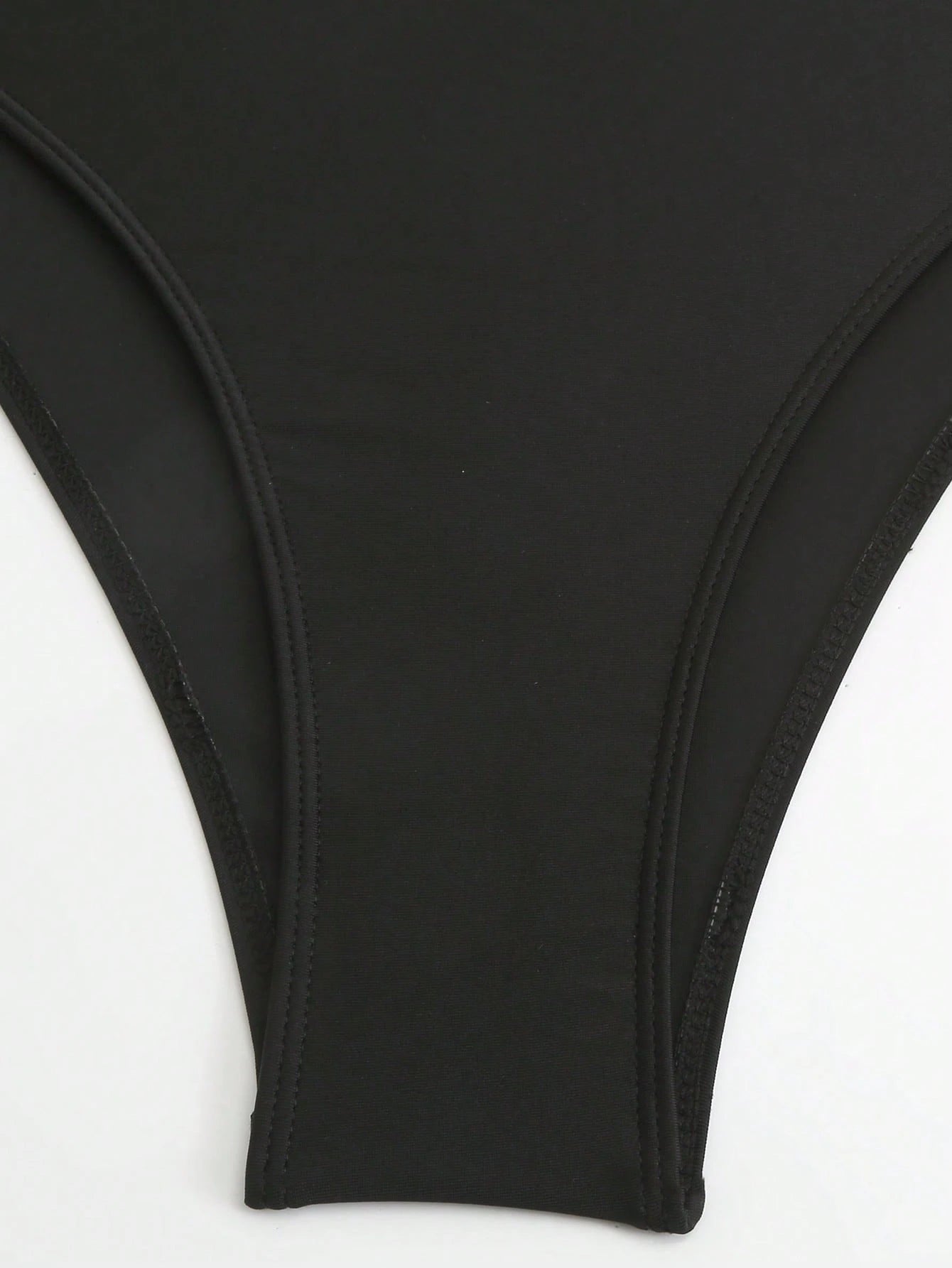 Swim Oasis Hollow-Out Solid Color Round Neck Women's Waist Belt Suit - image 17