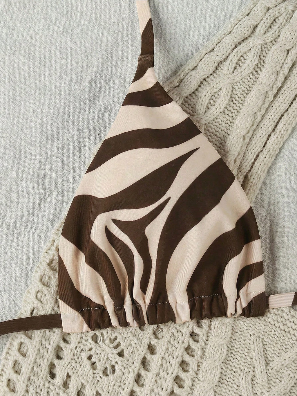 Women's Elegant Fashion Red & White Striped Print Sexy Halter Casual