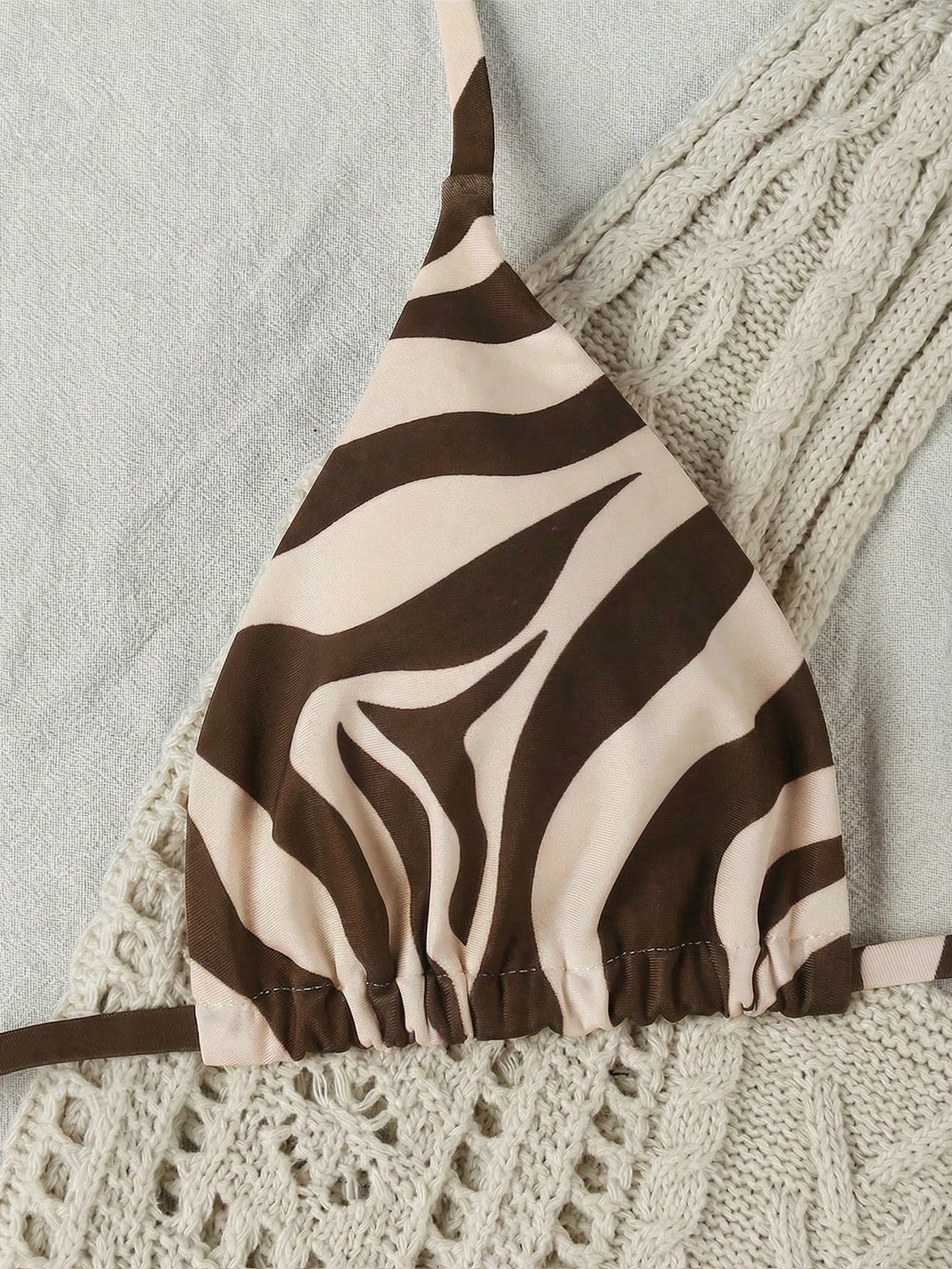 Women's Elegant Fashion Red & White Striped Print Sexy Halter Casual