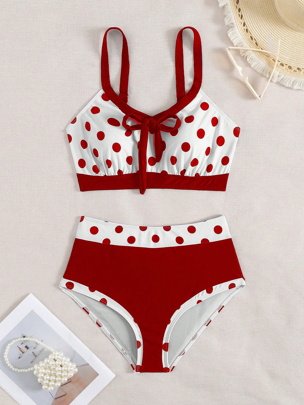 Swim Lushoire 2pcs/Set New Colorful Bowknot Backless Off Shoulder