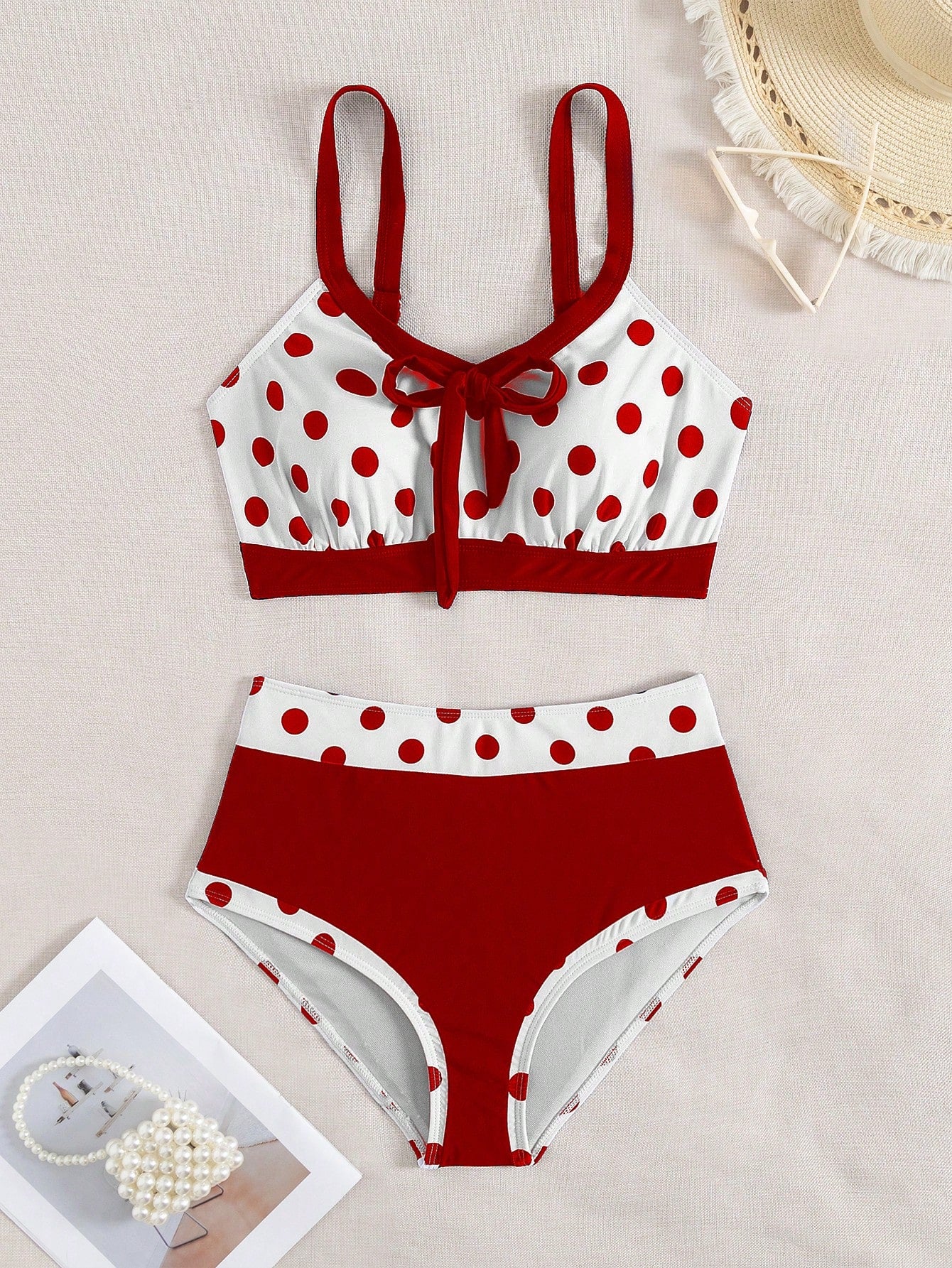 Swim Lushoire 2pcs/Set New Colorful Bowknot Backless Off Shoulder