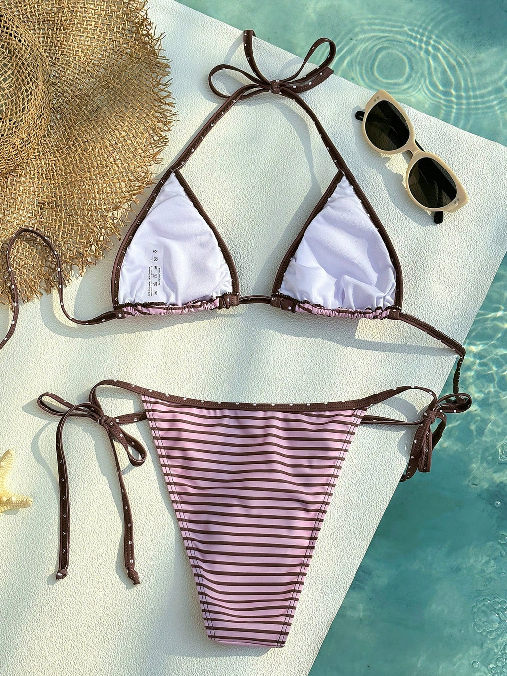 Women's Bikini Swimwear, Casual Patterned Striped Polka Dot Beach