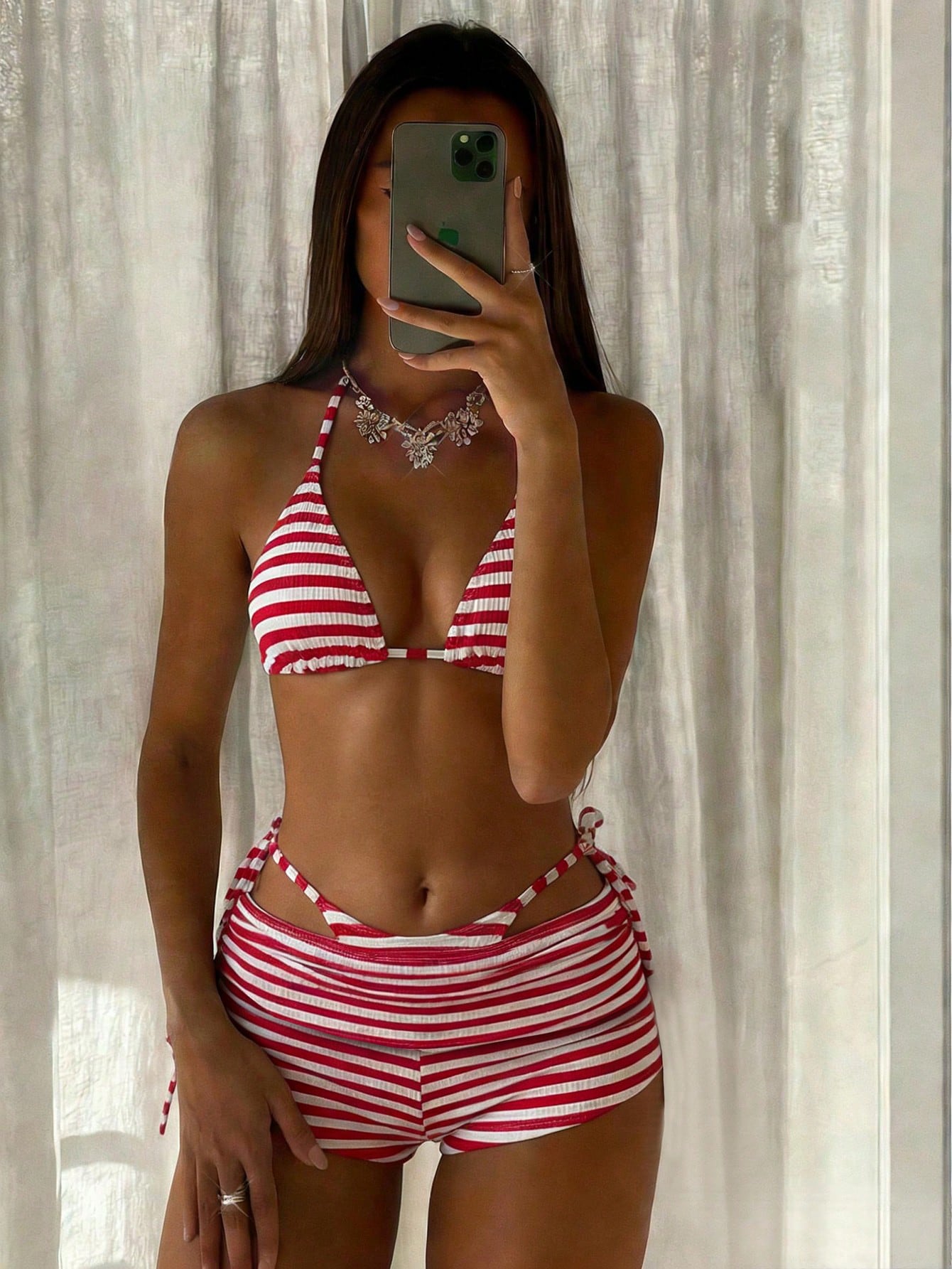 Costavie Blue And White Striped Summer Casual Beach Holiday Vacation