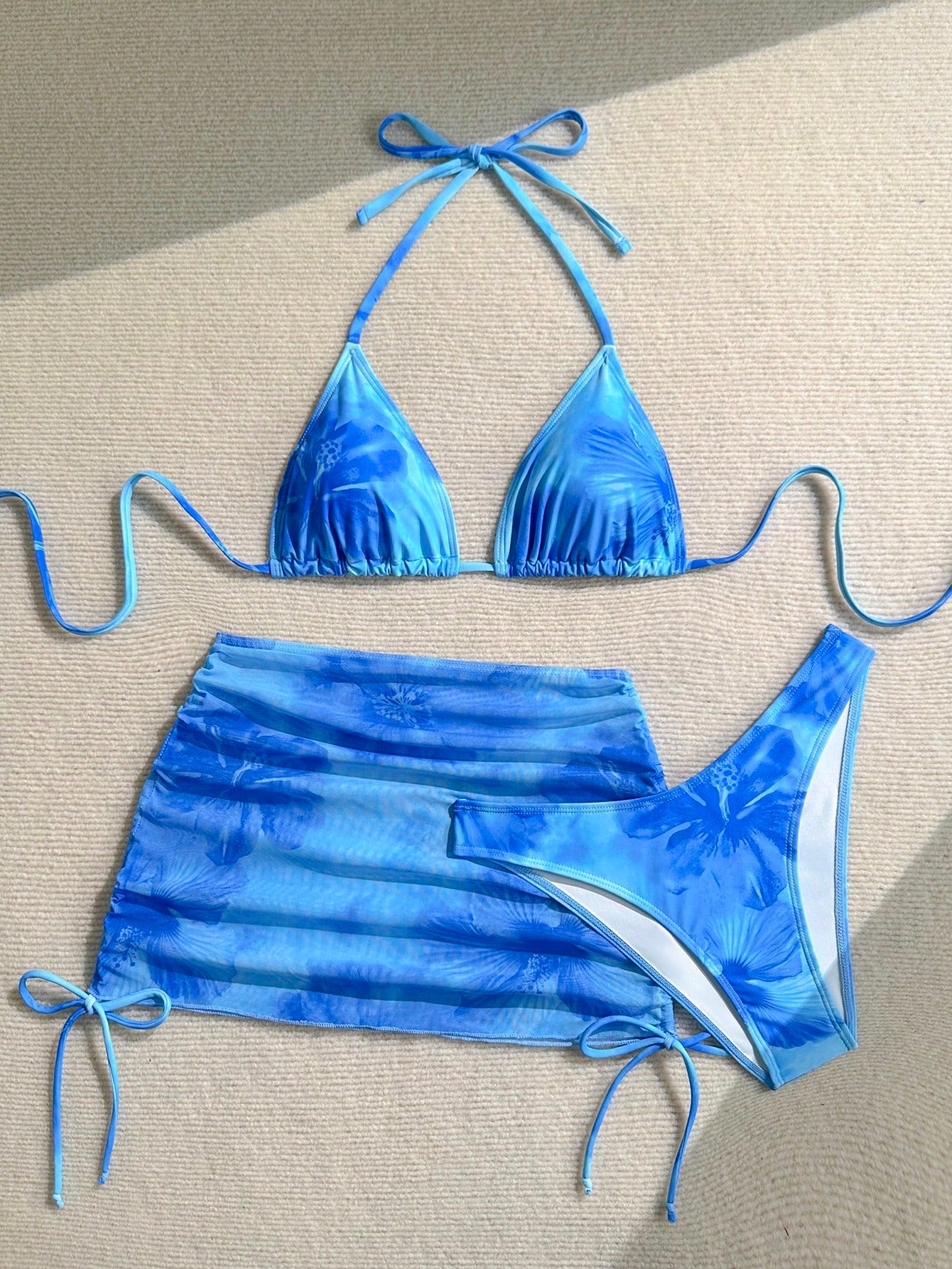 Soleia Women's Floral Print Vacation Beach Bikini Set
