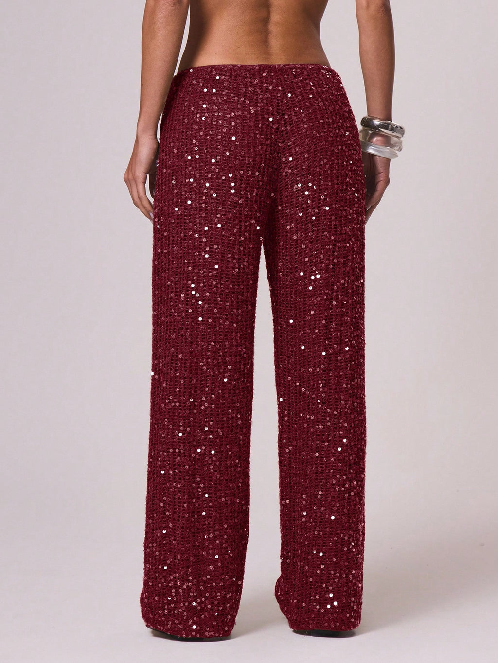 Musera Resort Women Cover Ups Ibiza Boho Vacation Holiday Beach Elegant Summer Sequin Wide Leg Crochet - image 14