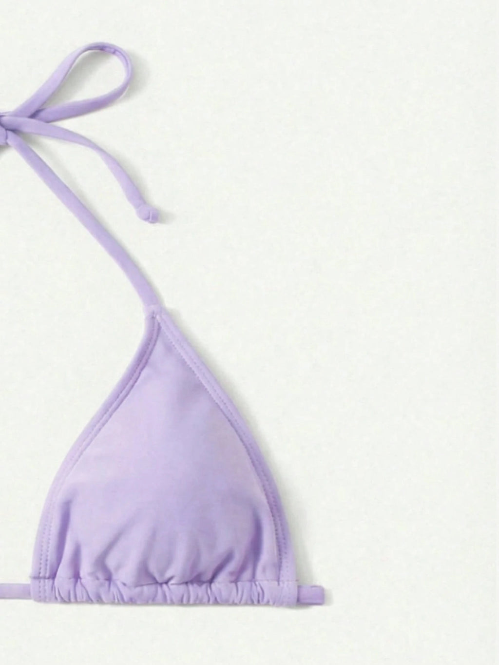 Swim Basics Summer Beach Mono Bikini Set Halter Triangle Bra & Tie