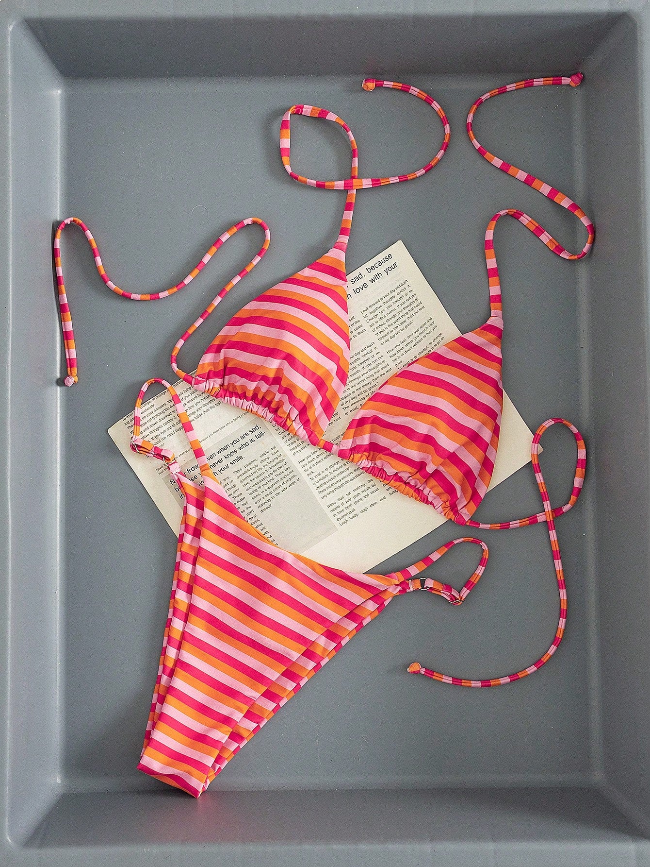 Women's Printed Halter Tie 2 Pieces Swimwear: Sexy Fashion Elegant