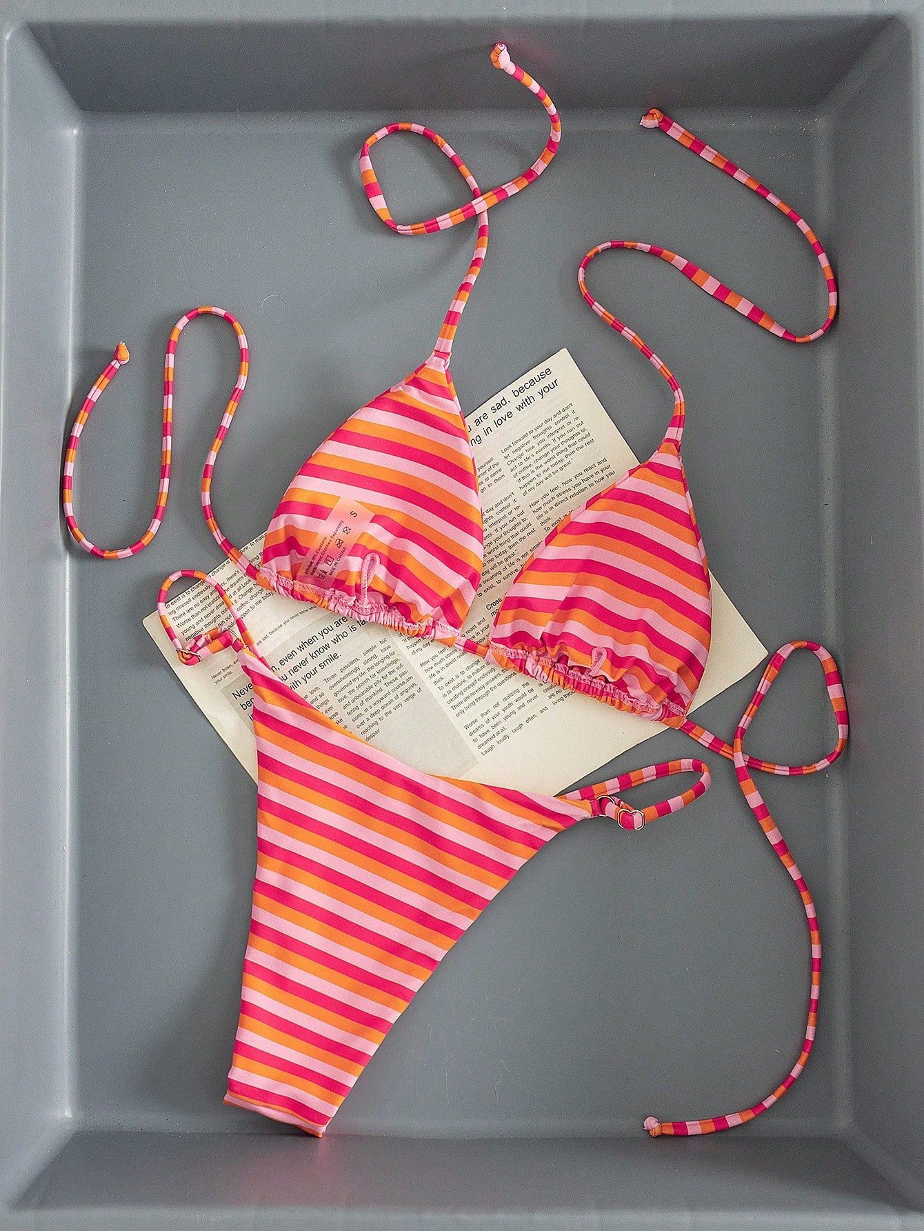 Women's Printed Halter Tie 2 Pieces Swimwear: Sexy Fashion Elegant