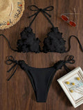 Swim SXY Split Floral Pattern Cute Bikini, Elegant For Music