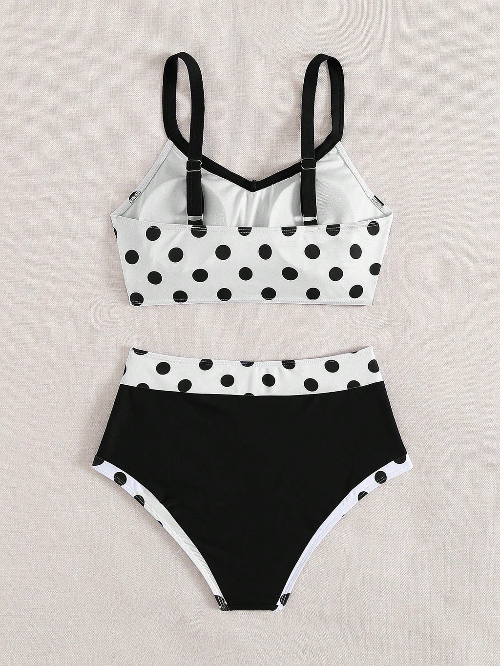 Swim Lushoire 2pcs/Set New Colorful Bowknot Backless Off Shoulder