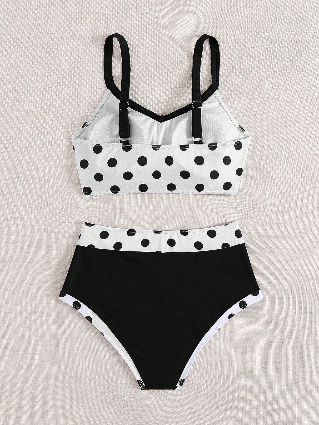 Swim Lushoire 2pcs/Set New Colorful Bowknot Backless Off Shoulder