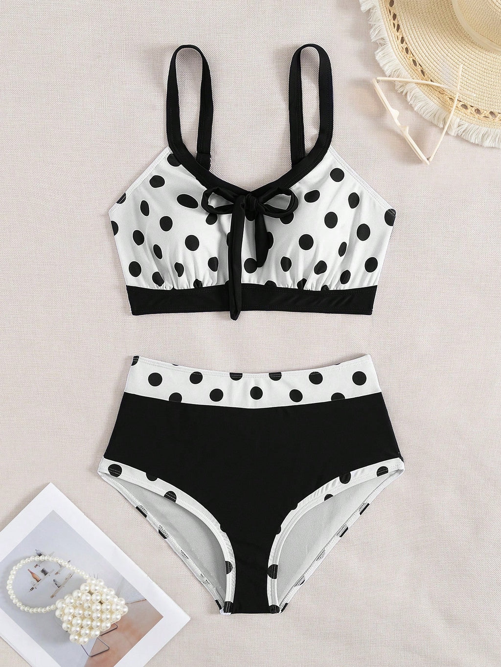 Swim Lushoire 2pcs/Set New Colorful Bowknot Backless Off Shoulder