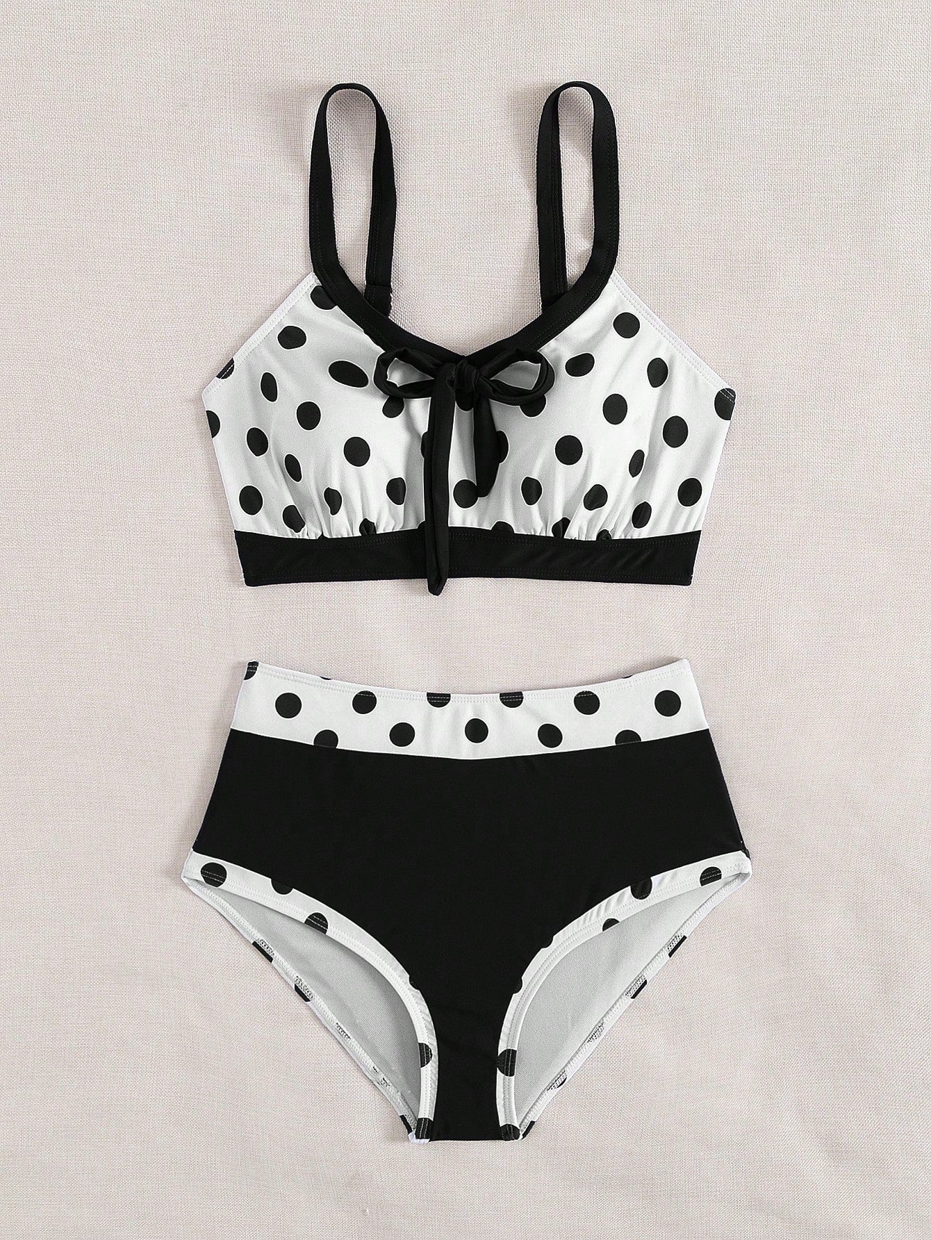Swim Lushoire 2pcs/Set New Colorful Bowknot Backless Off Shoulder