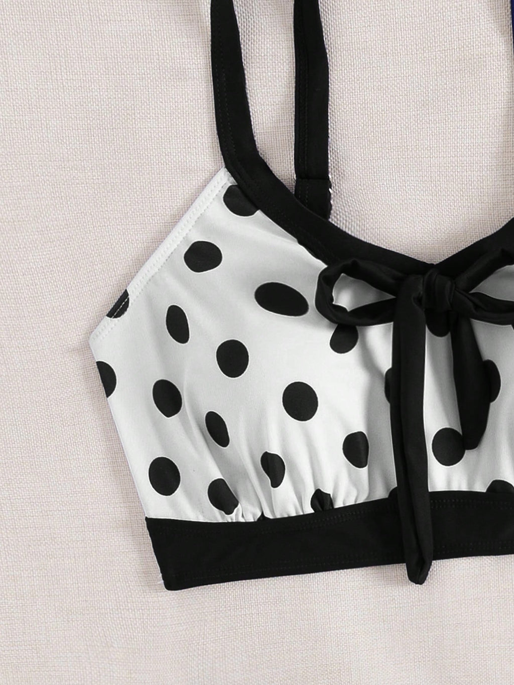 Swim Lushoire 2pcs/Set New Colorful Bowknot Backless Off Shoulder