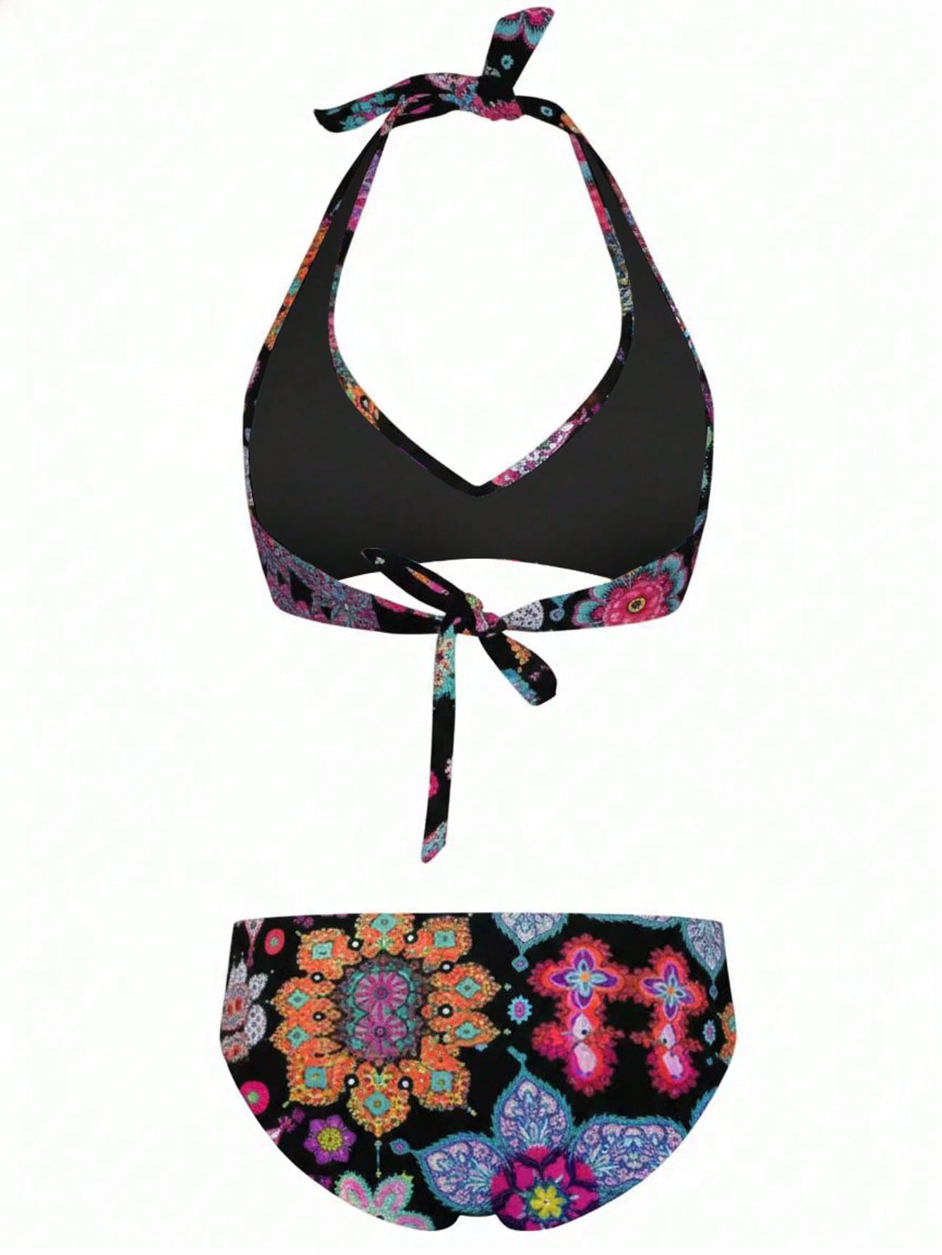 Floral Print Bikini Set For Beach Vacation Summer
