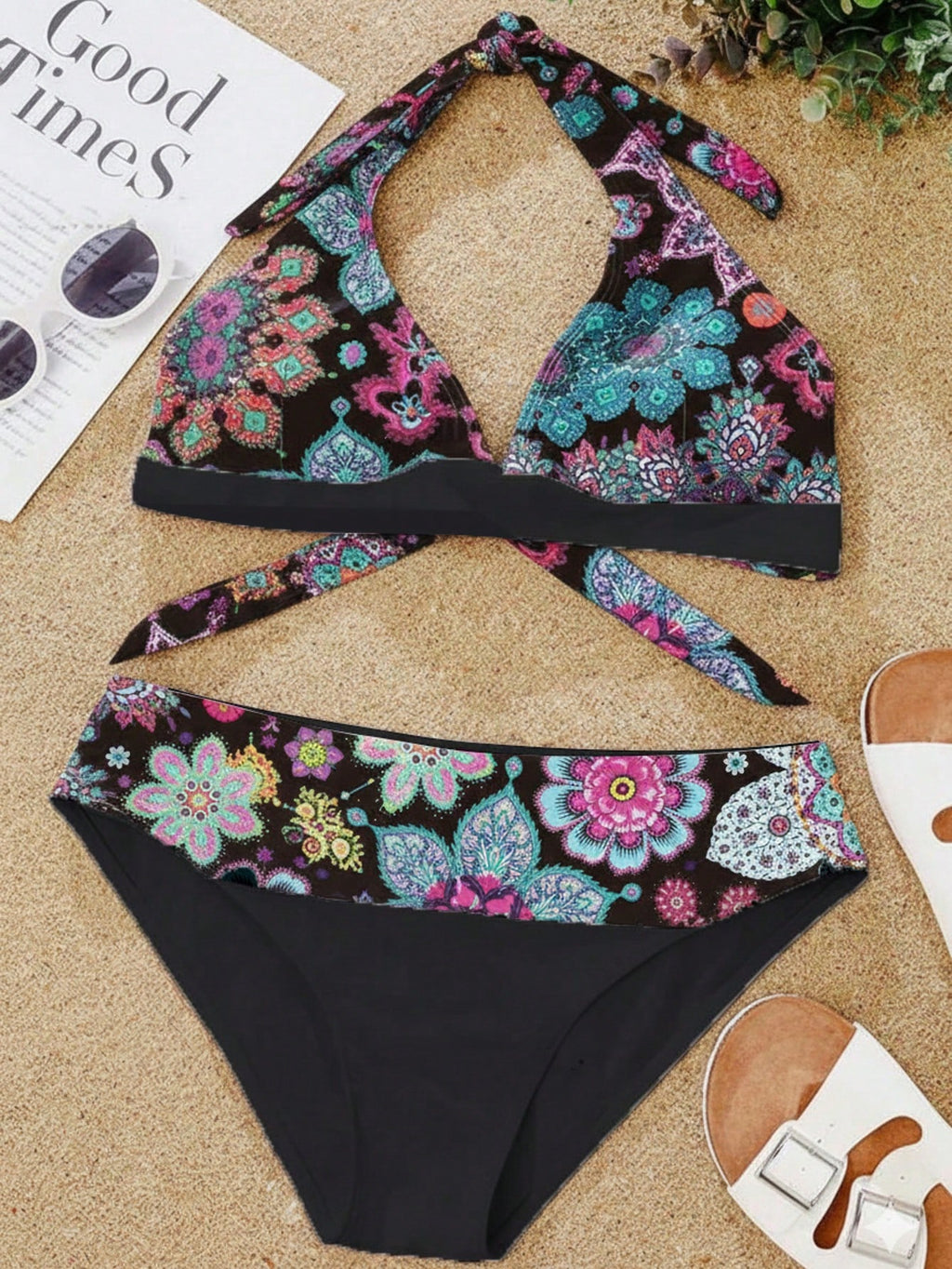 Floral Print Bikini Set For Beach Vacation Summer - image 20