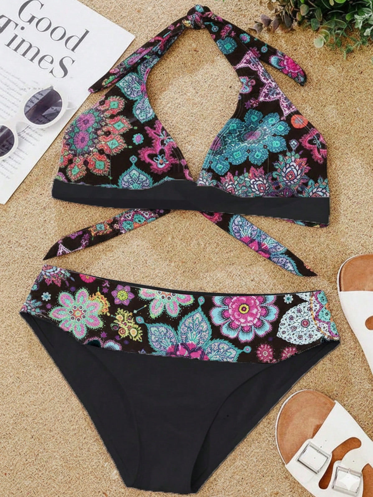 Floral Print Bikini Set For Beach Vacation Summer - image 20
