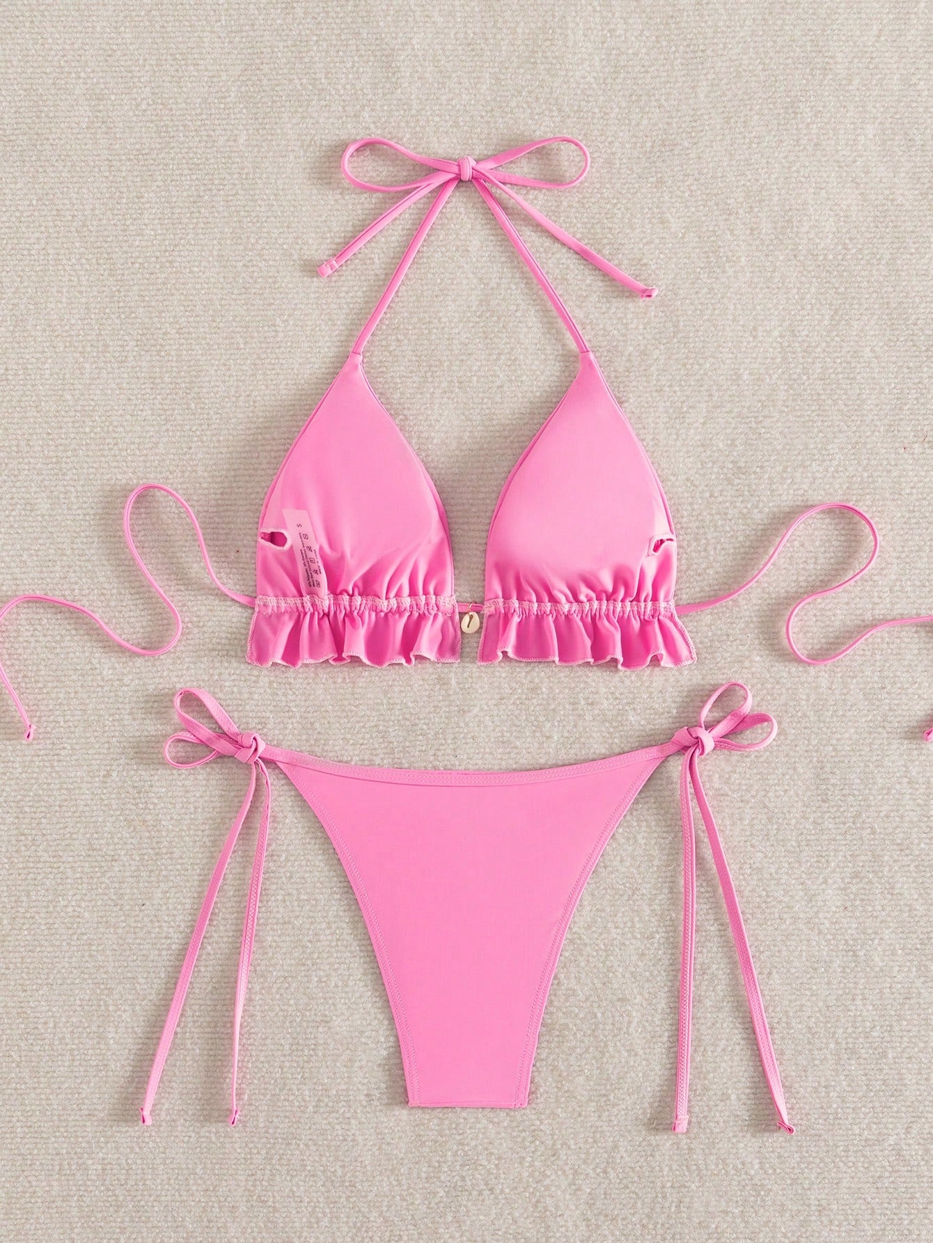 Swim Mod Swim Suits For Women Women's Summer Beach Solid Color Ruffle