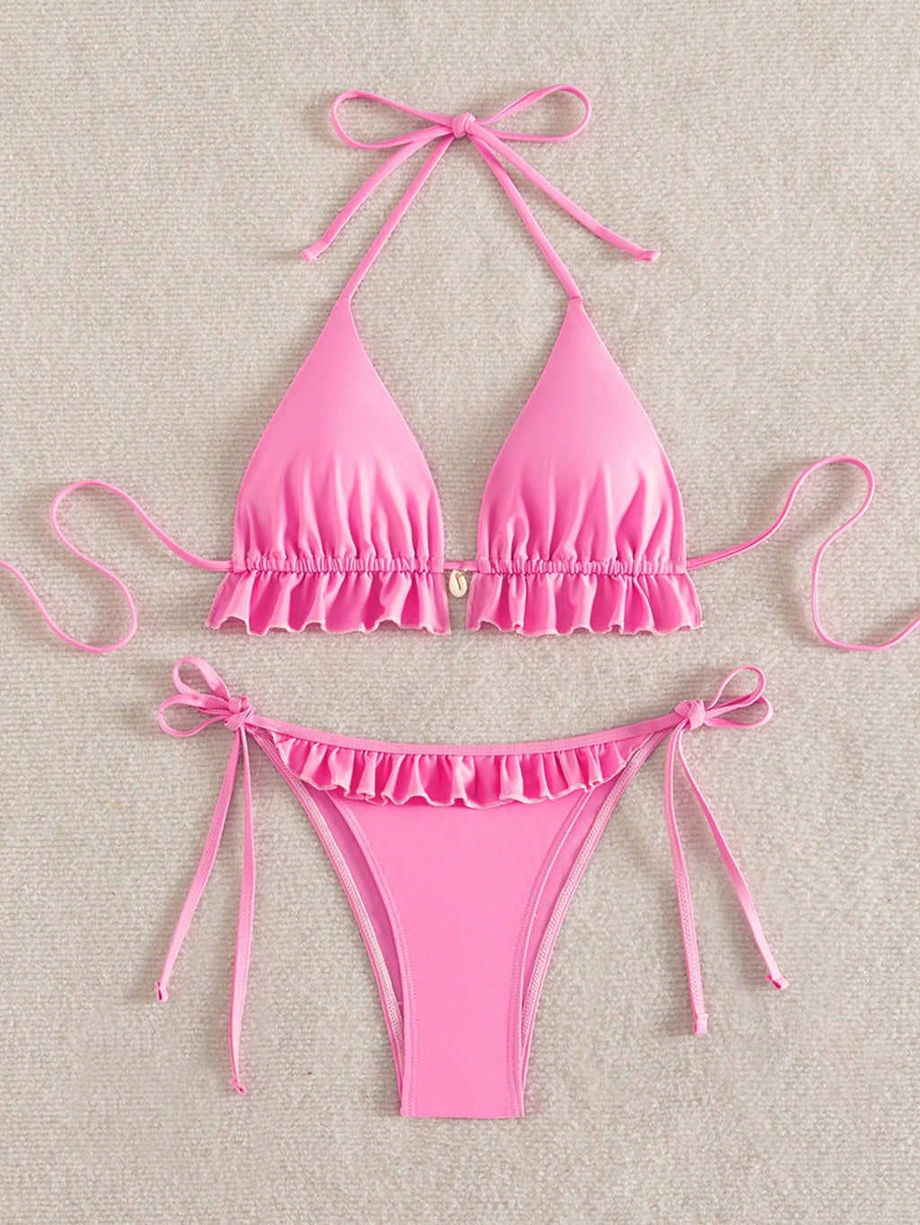 Swim Mod Swim Suits For Women Women's Summer Beach Solid Color Ruffle