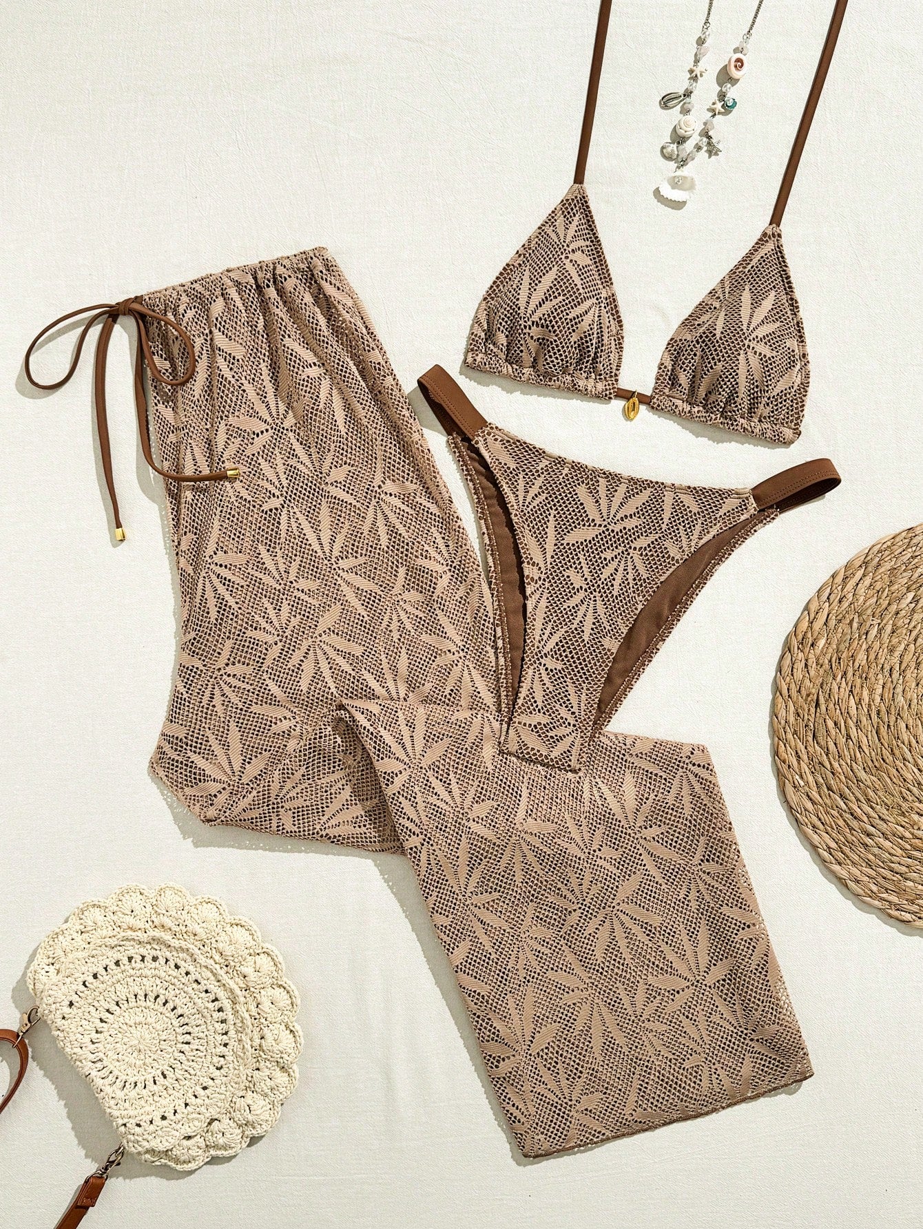 Swim Vcay 2026 New Spring/Summer 3 PiecesWomen Swimwear Set, Swimwear, Swim Shor