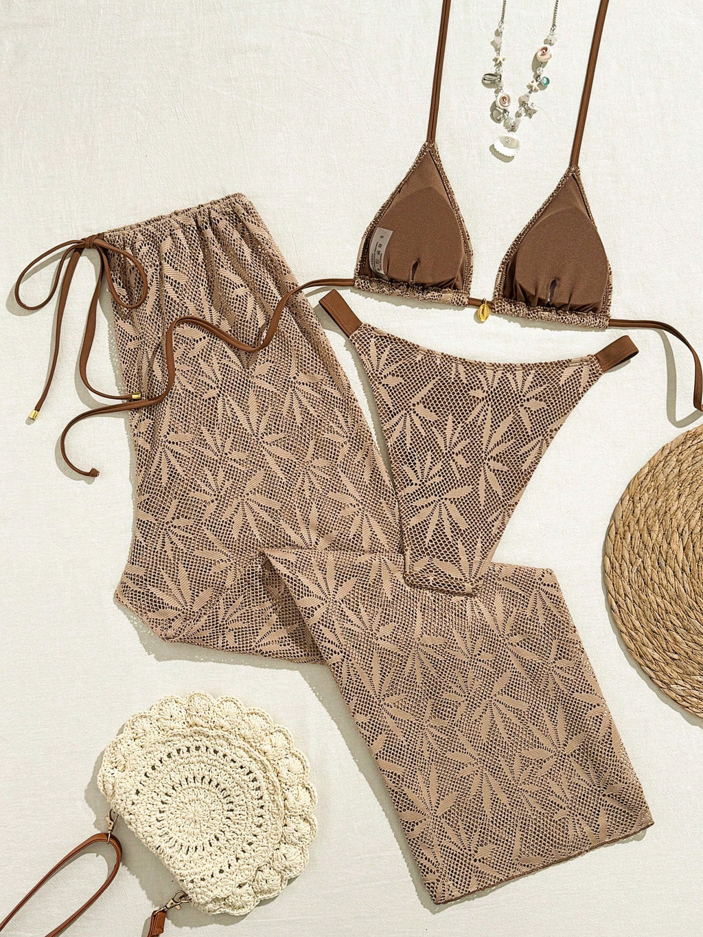Swim Vcay 2026 New Spring/Summer 3 PiecesWomen Swimwear Set, Swimwear, Swim Shor