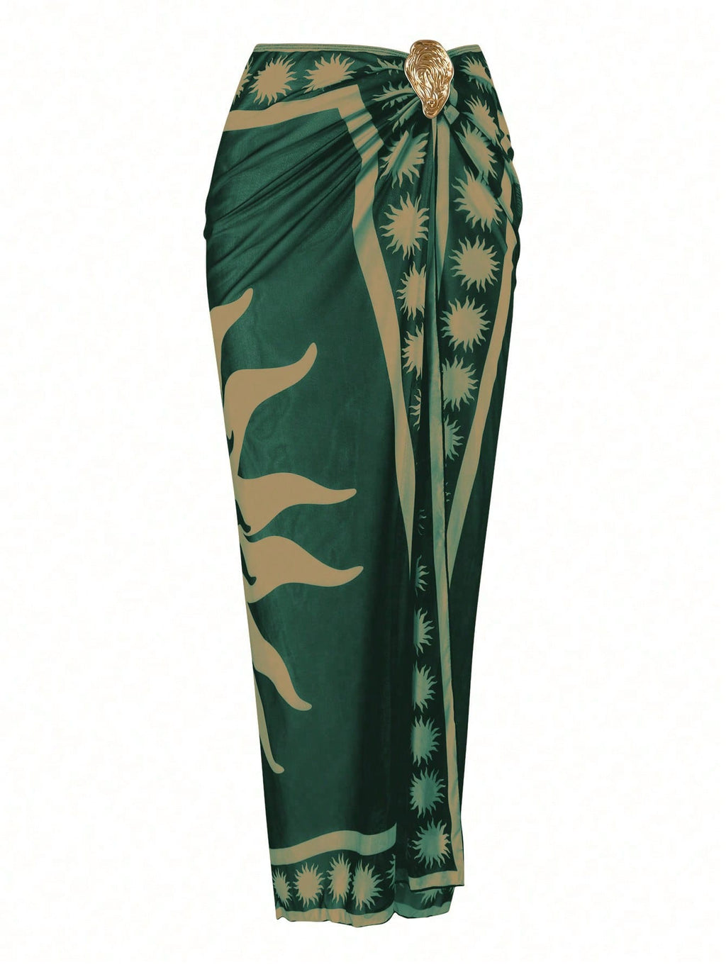 Swim Oasis 3pcs/Set 2026 New Women Swimwear Bra Printed Mesh Maxi