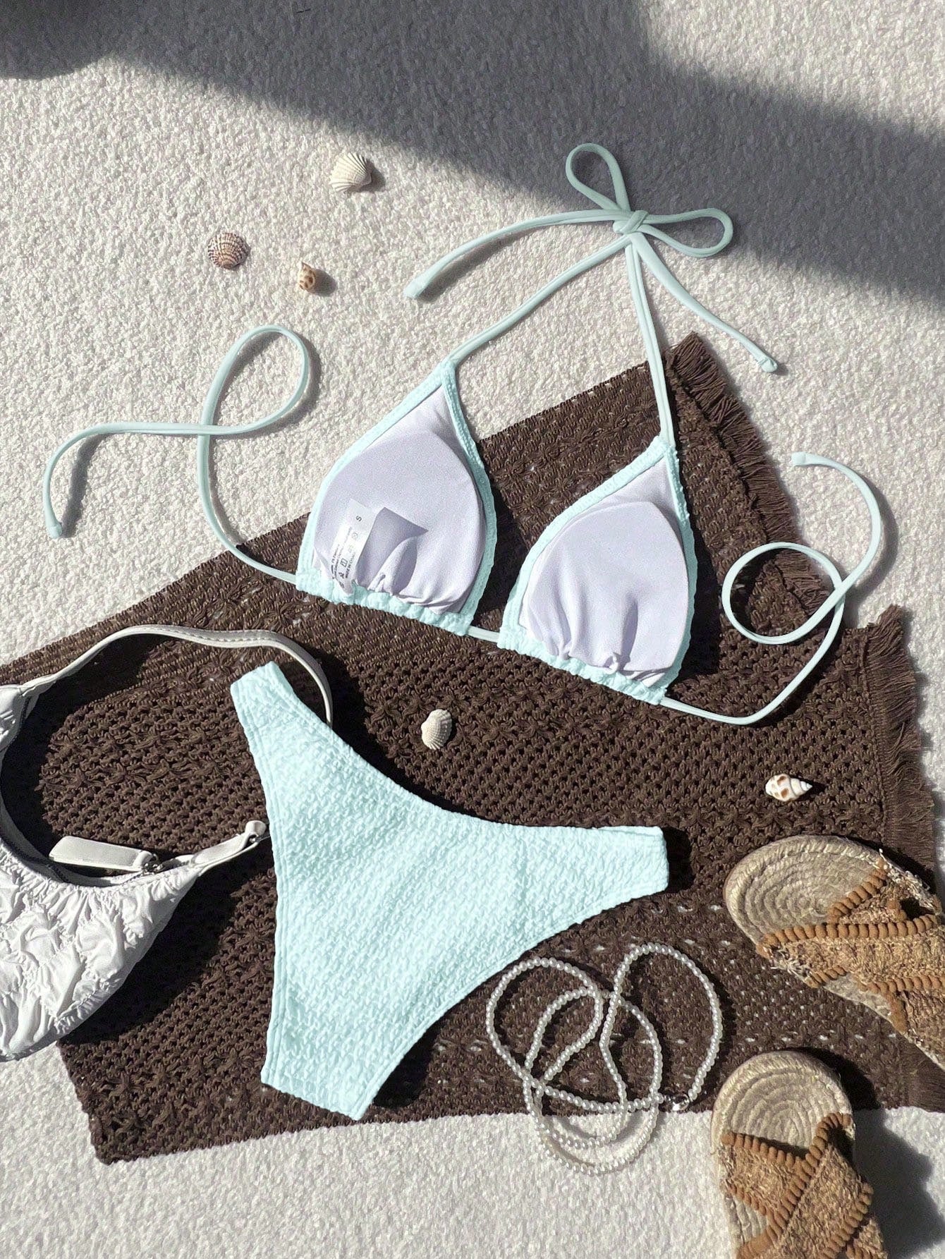 Swim Mod 2026 Spring/Summer Women's Spaghetti Strap Halter Unique
