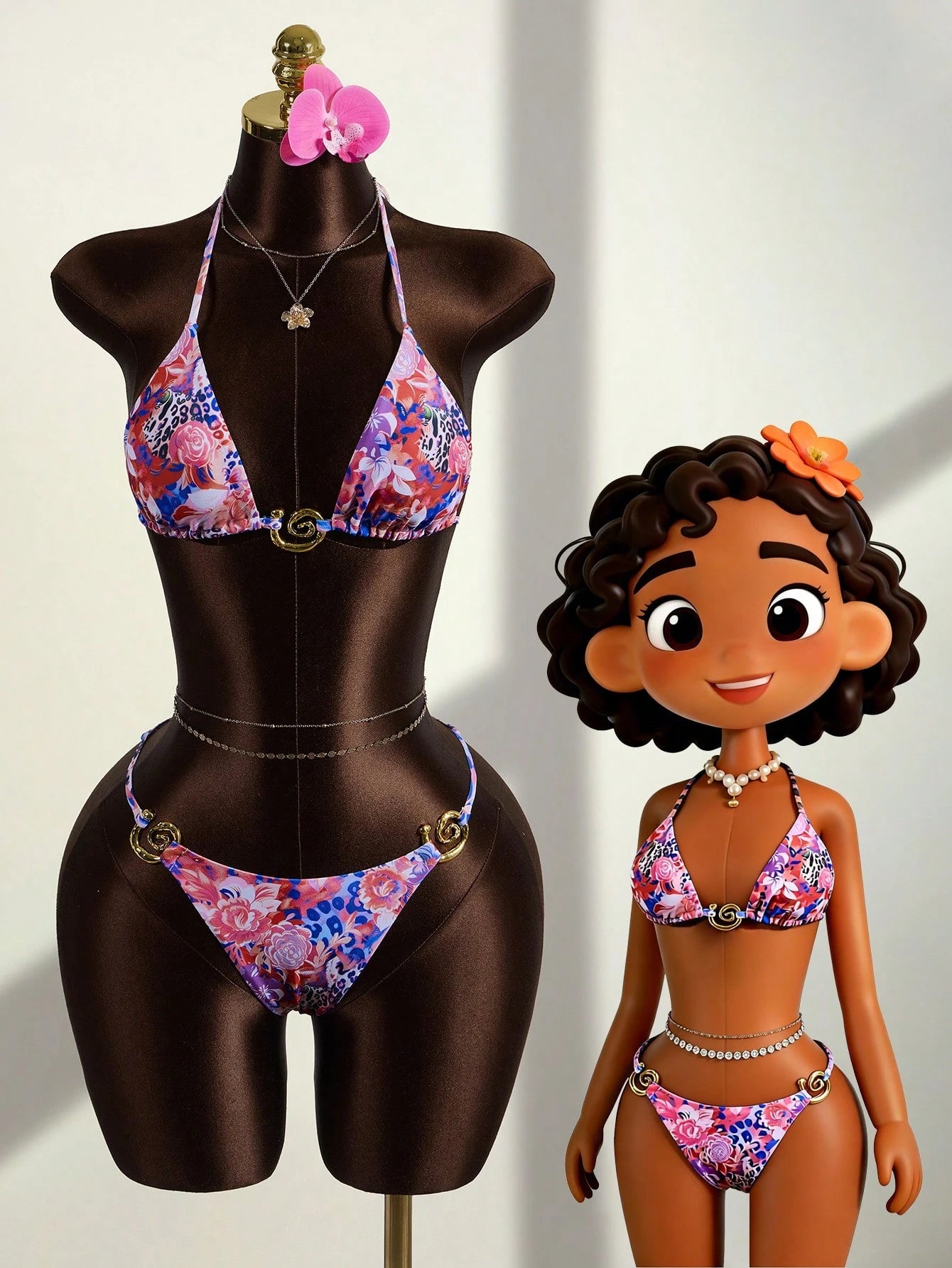 Swim Vcay Women's Sexy Leopard Print Bikini Set, Summer